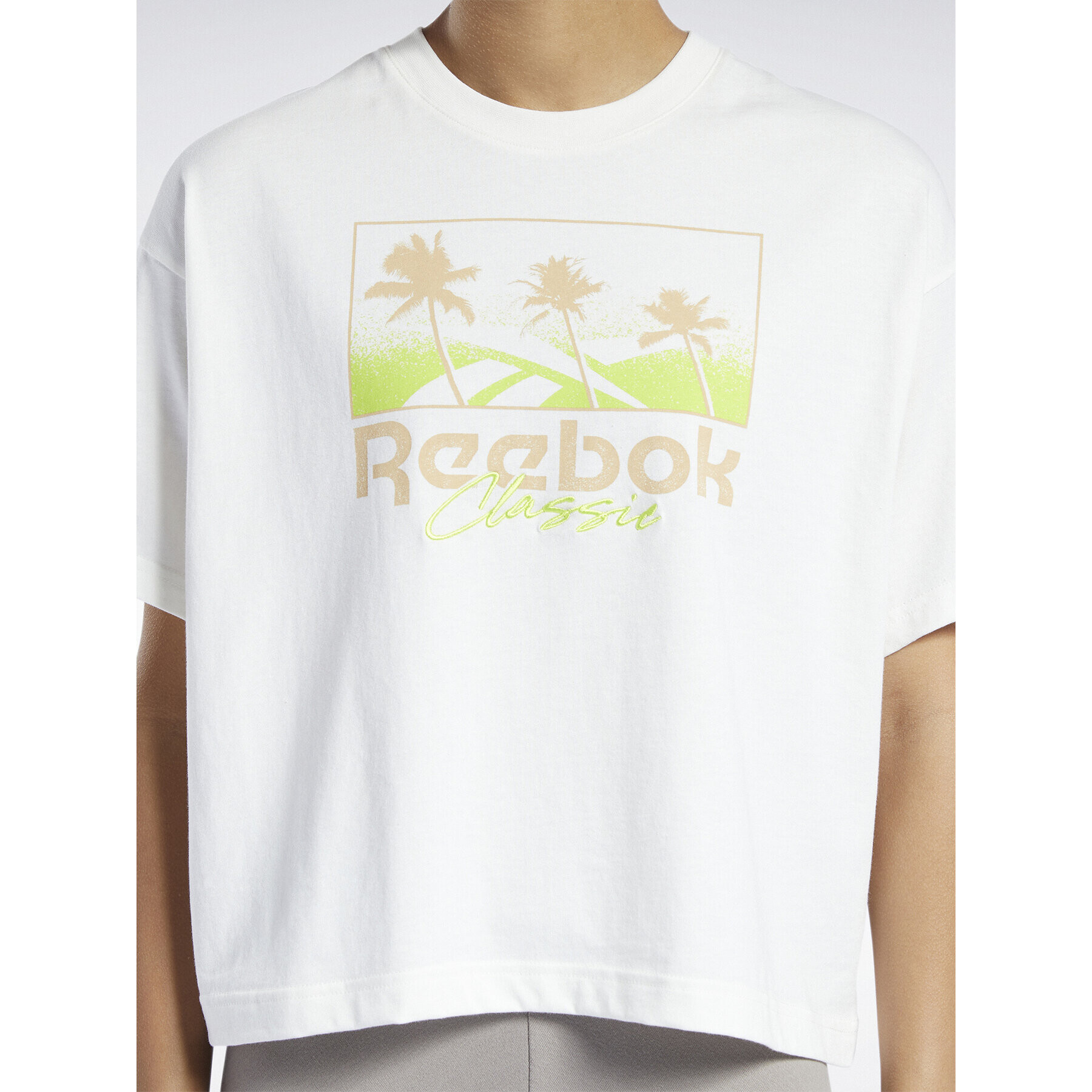 Reebok Tricou Classics Summer Graphic T-Shirt H49281 Alb - Pled.ro