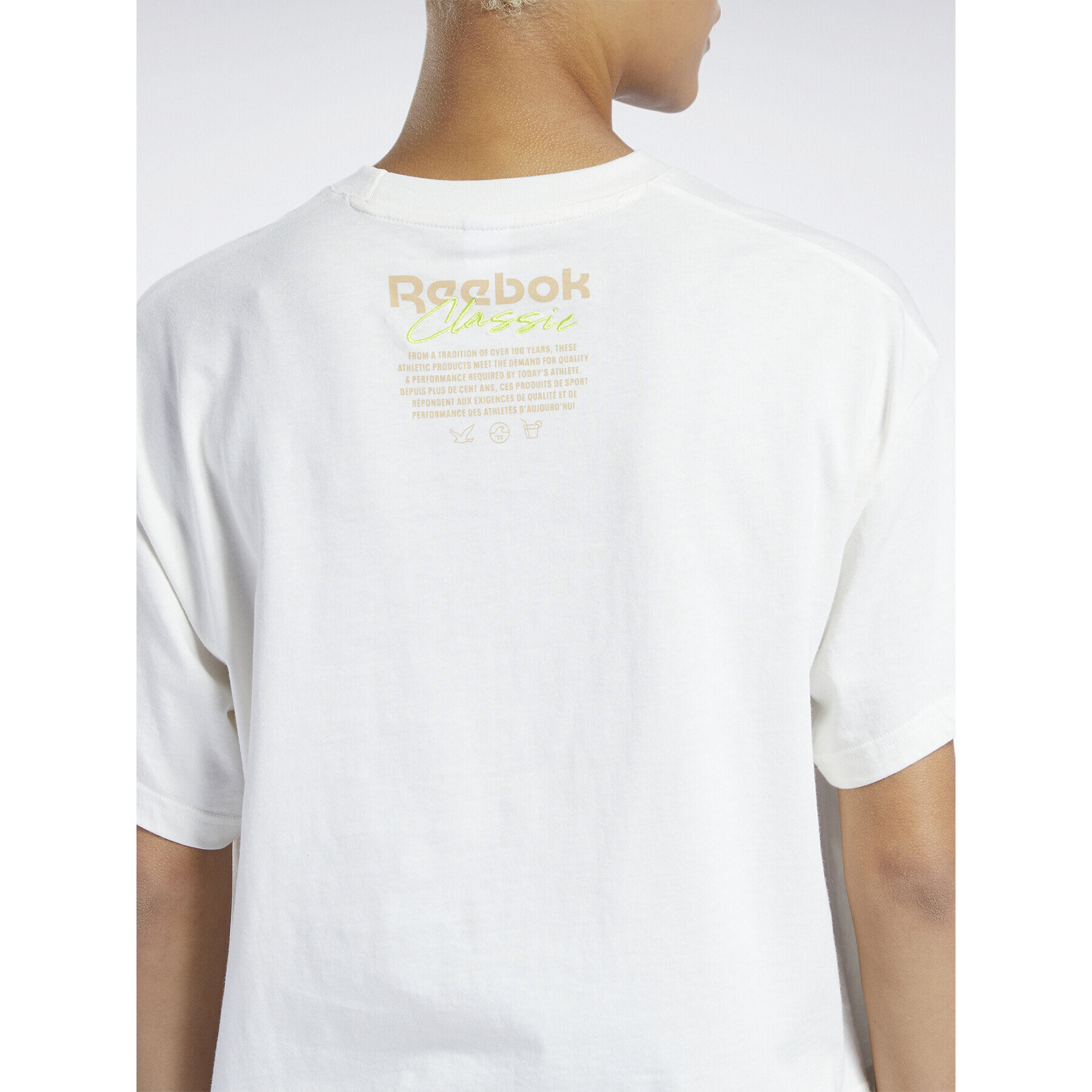 Reebok Tricou Classics Summer Graphic T-Shirt H49281 Alb - Pled.ro