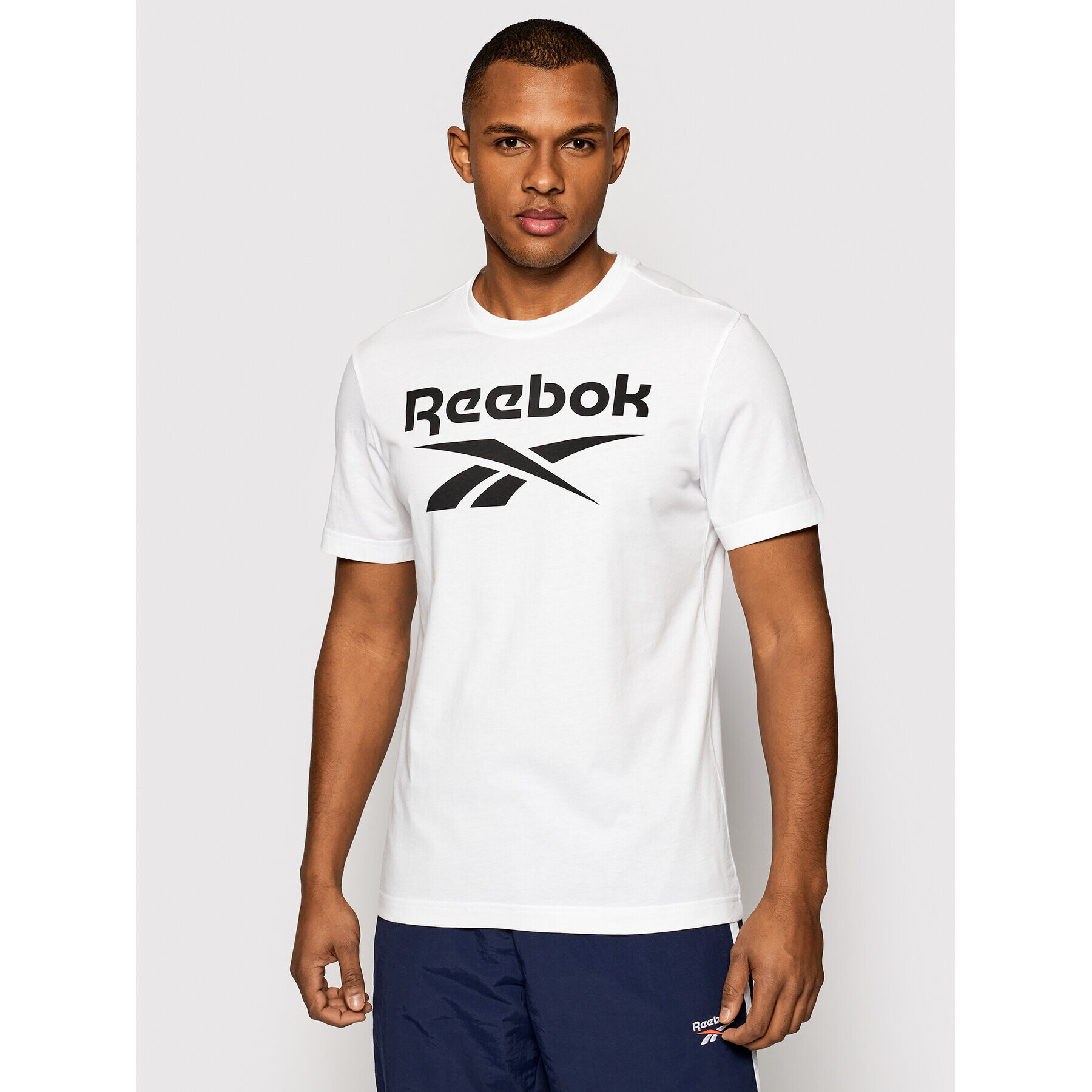 Reebok Classic Reebok Tricou Graphic Series Stacked FP9152 Alb Regular Fit - Pled.ro