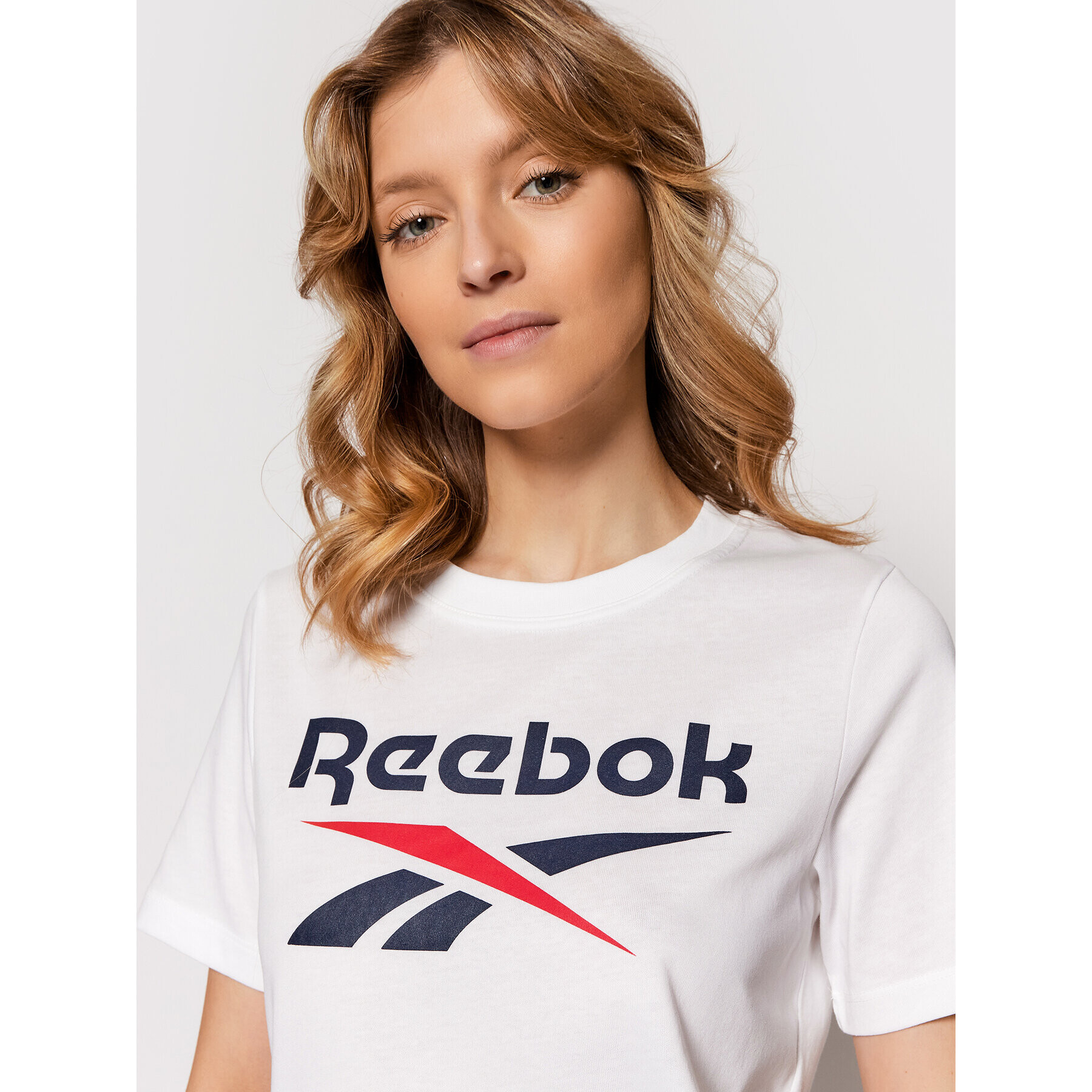 Reebok Tricou HG5254 Alb Regular Fit - Pled.ro