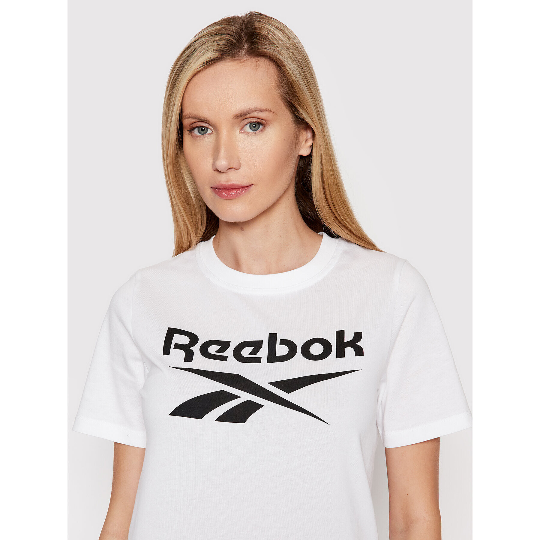 Reebok Tricou Identity HA5738 Alb Relaxed Fit - Pled.ro