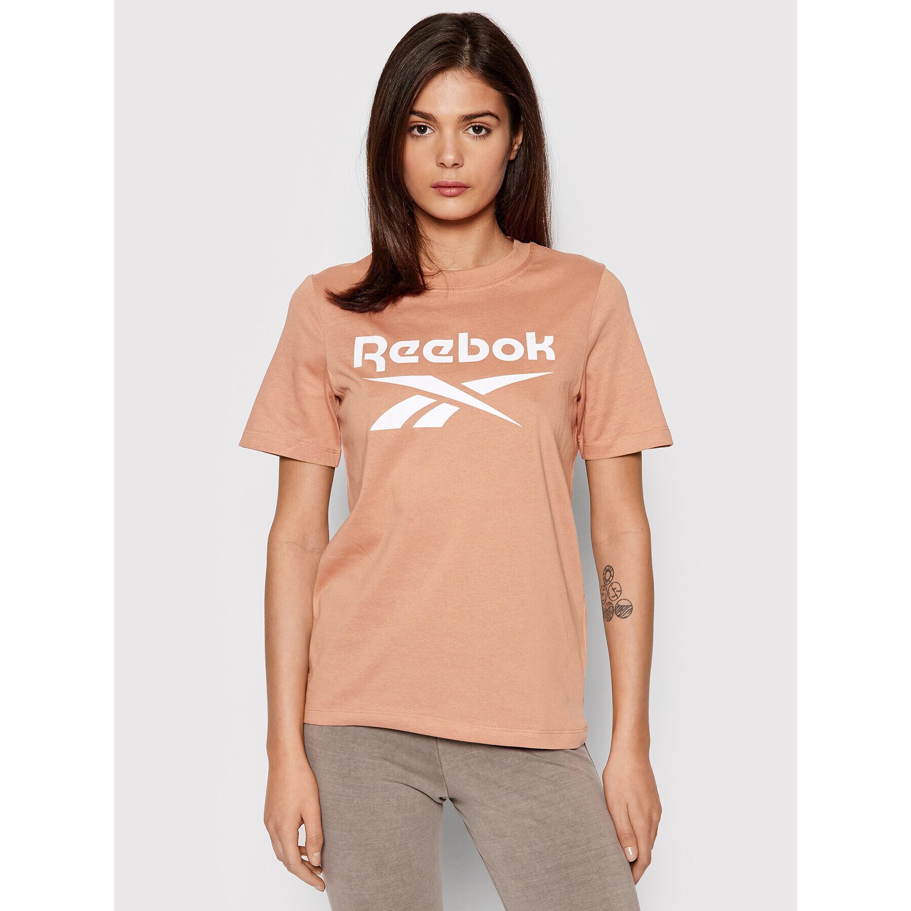 Reebok Tricou Identity HB2269 Portocaliu Relaxed Fit - Pled.ro