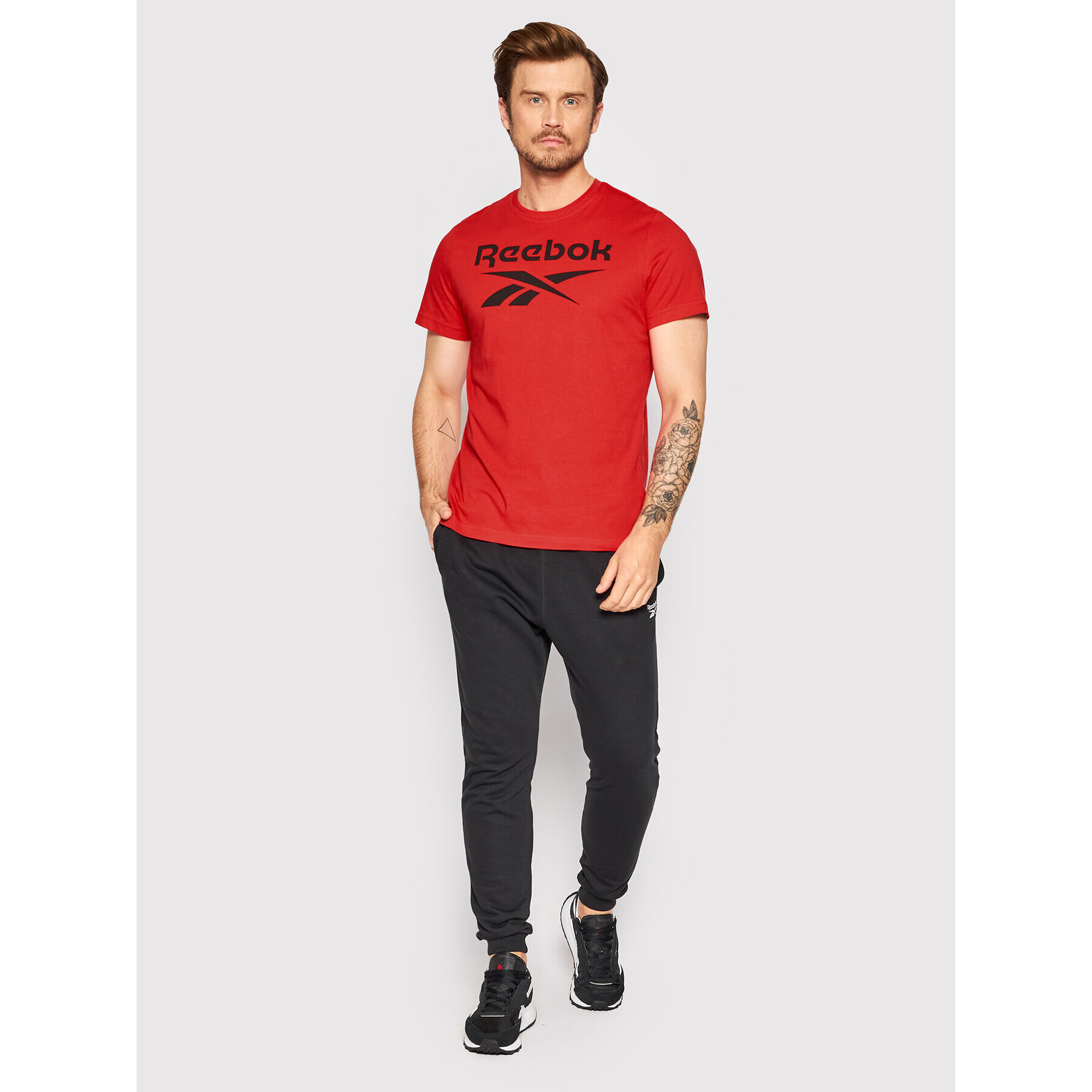 Reebok Tricou Identity HI0653 Roșu Slim Fit - Pled.ro