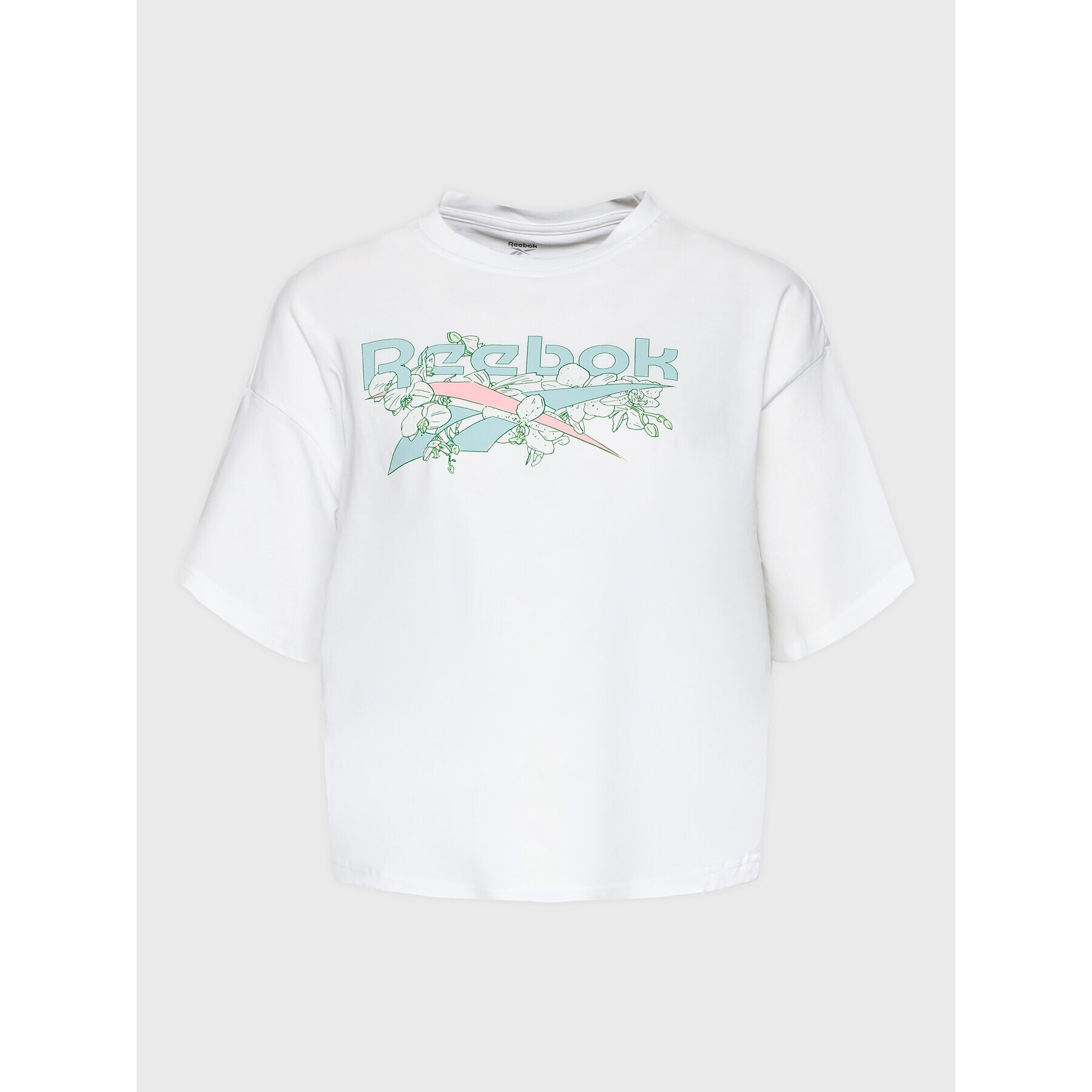 Reebok Tricou Quirky HD0945 Alb Relaxed Fit - Pled.ro