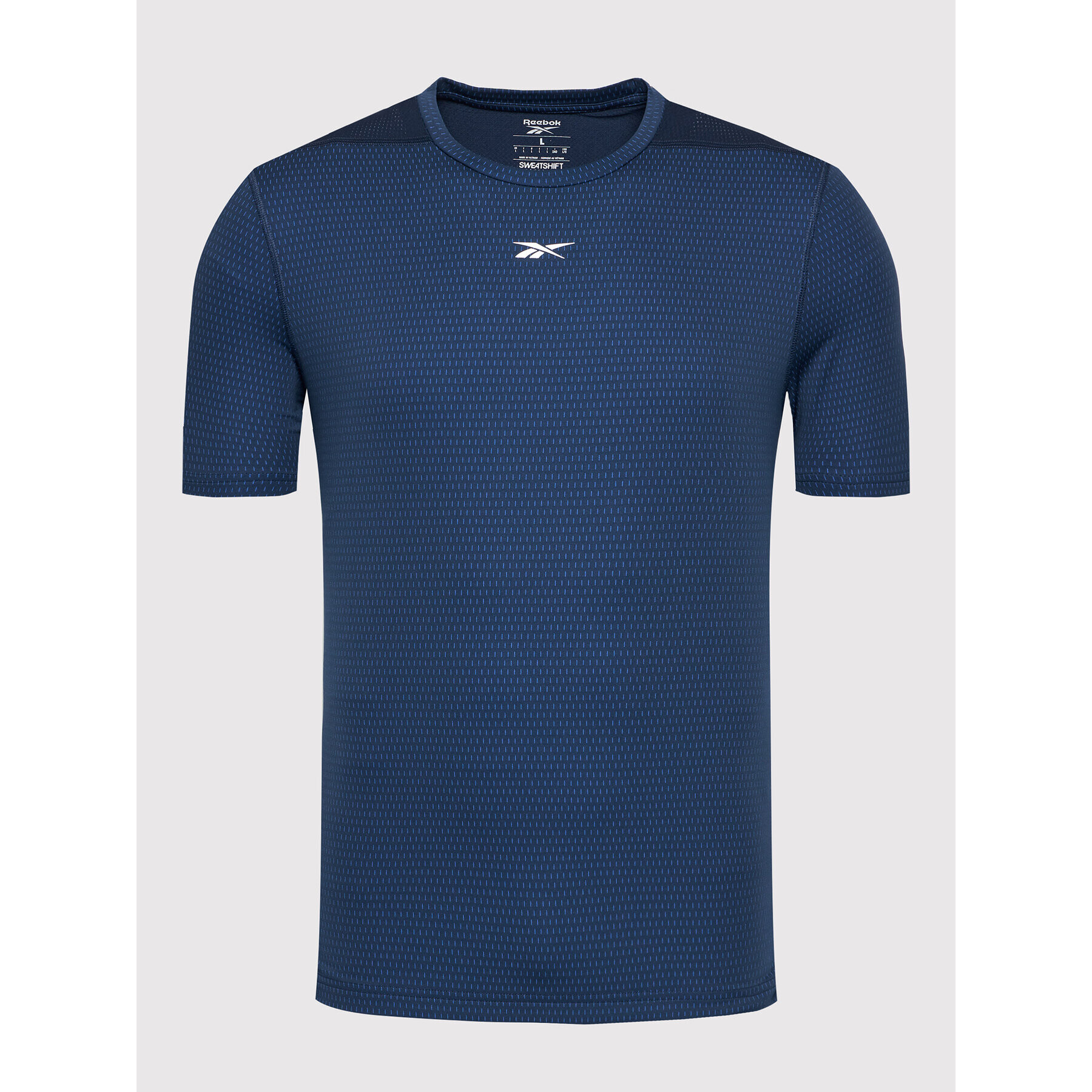 Reebok Tricou tehnic Sweatshift Move GN9098 Bleumarin Slim Fit - Pled.ro