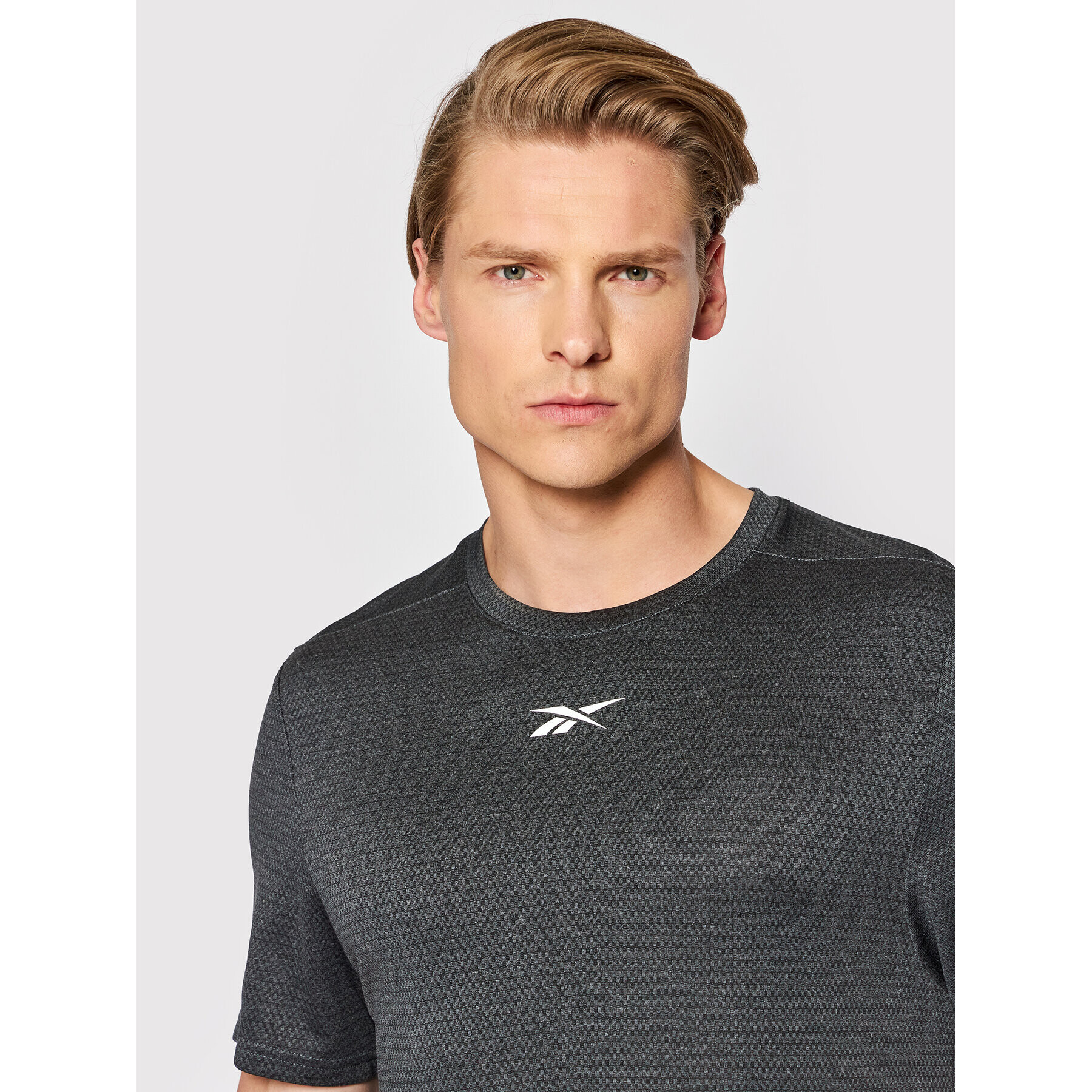 Reebok Tricou tehnic Workout Ready H46641 Gri Regular Fit - Pled.ro