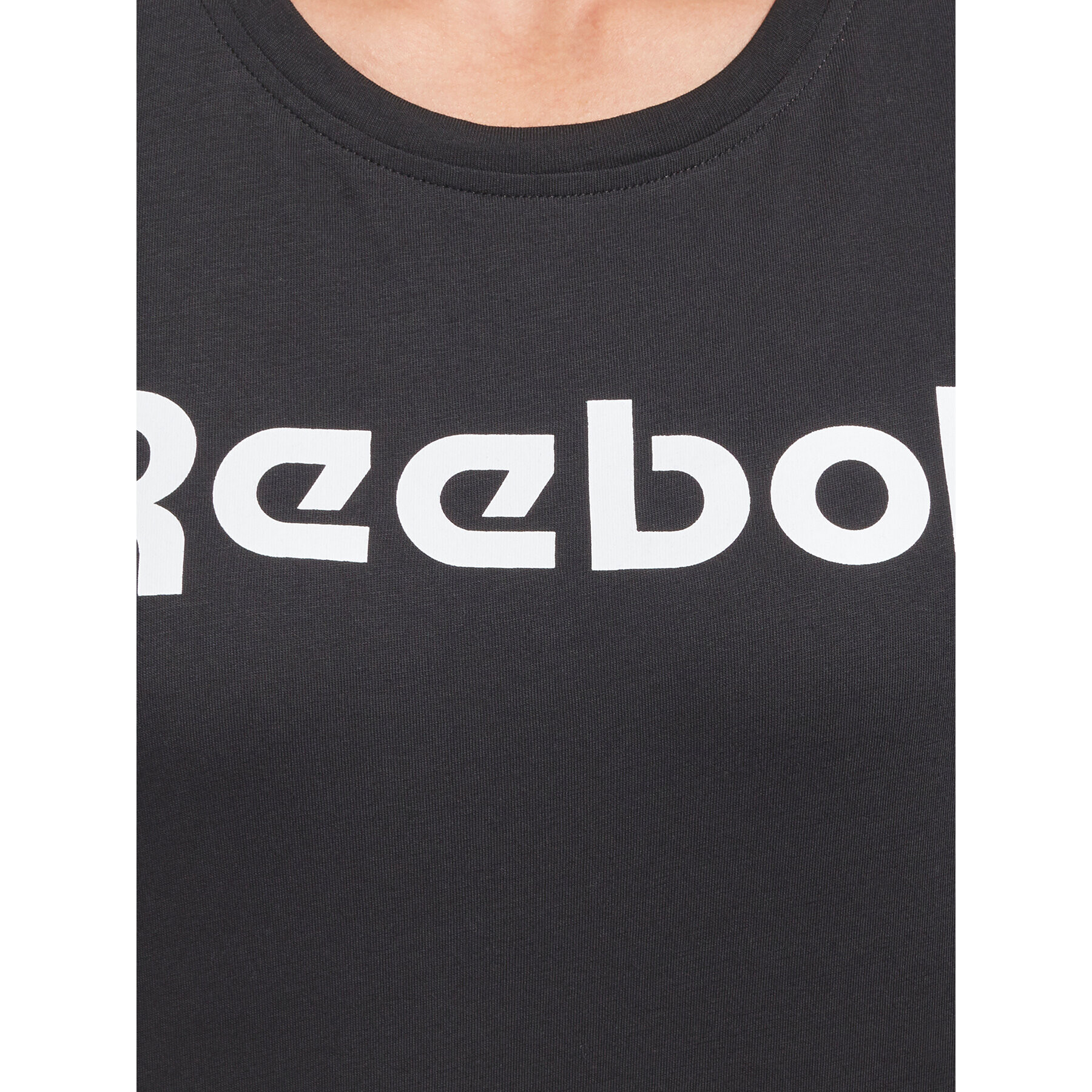 Reebok Tricou Training Essentials Graphic HT6184 Negru Regular Fit - Pled.ro