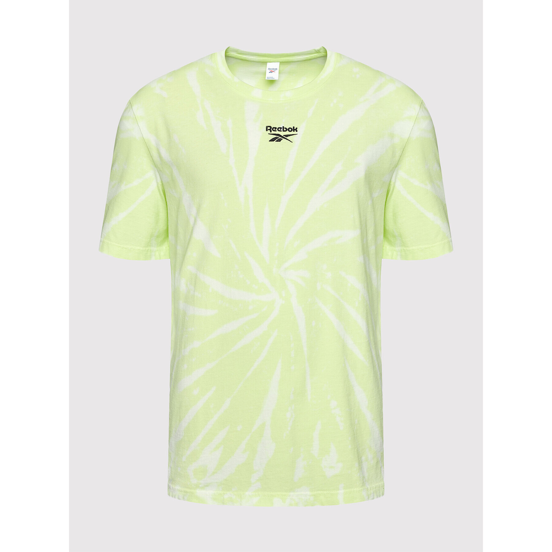 Reebok Tricou Unisex Classics Tie-Dye GL1657 Galben Loose Fit - Pled.ro