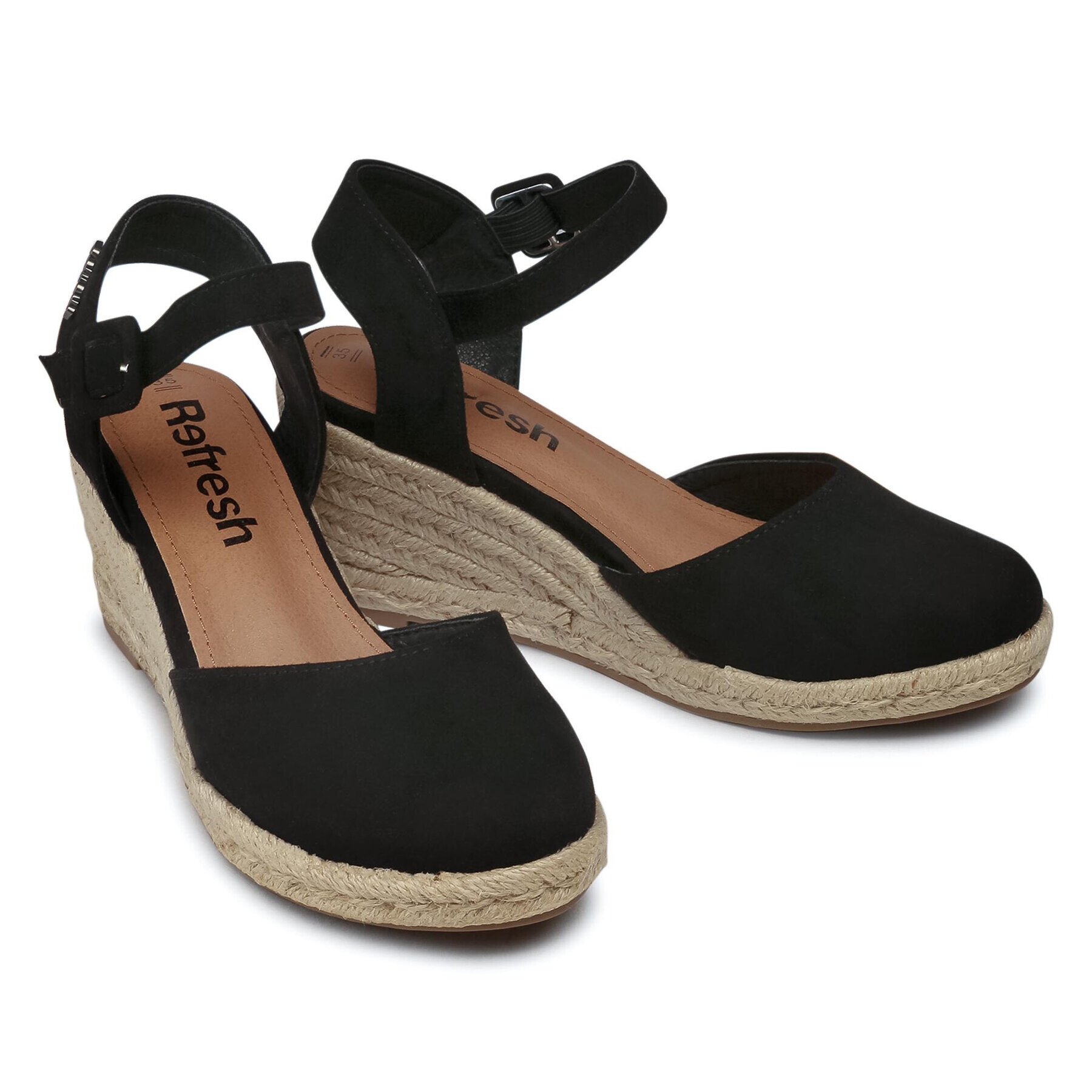 Refresh Espadrile 72858 Negru - Pled.ro