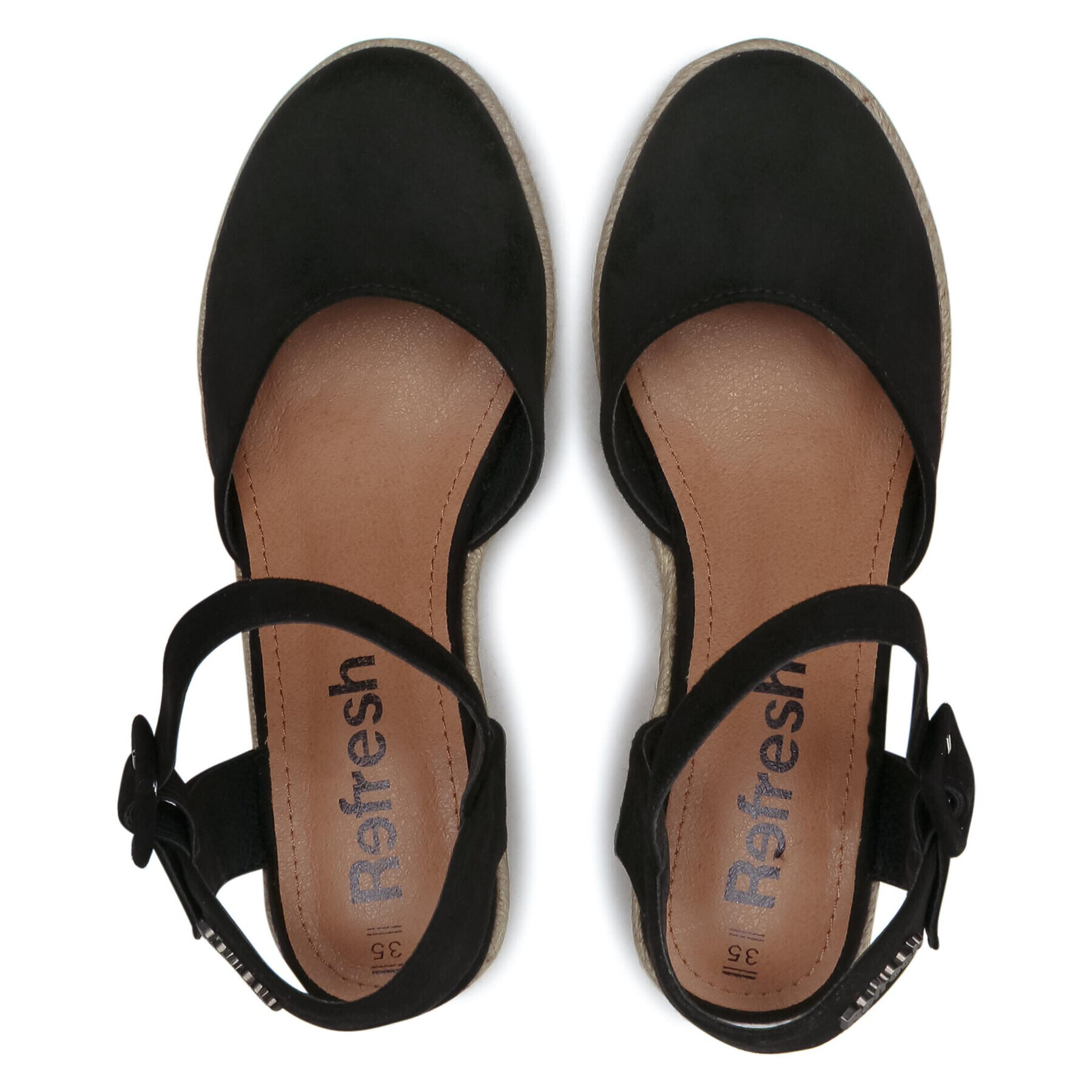 Refresh Espadrile 72858 Negru - Pled.ro