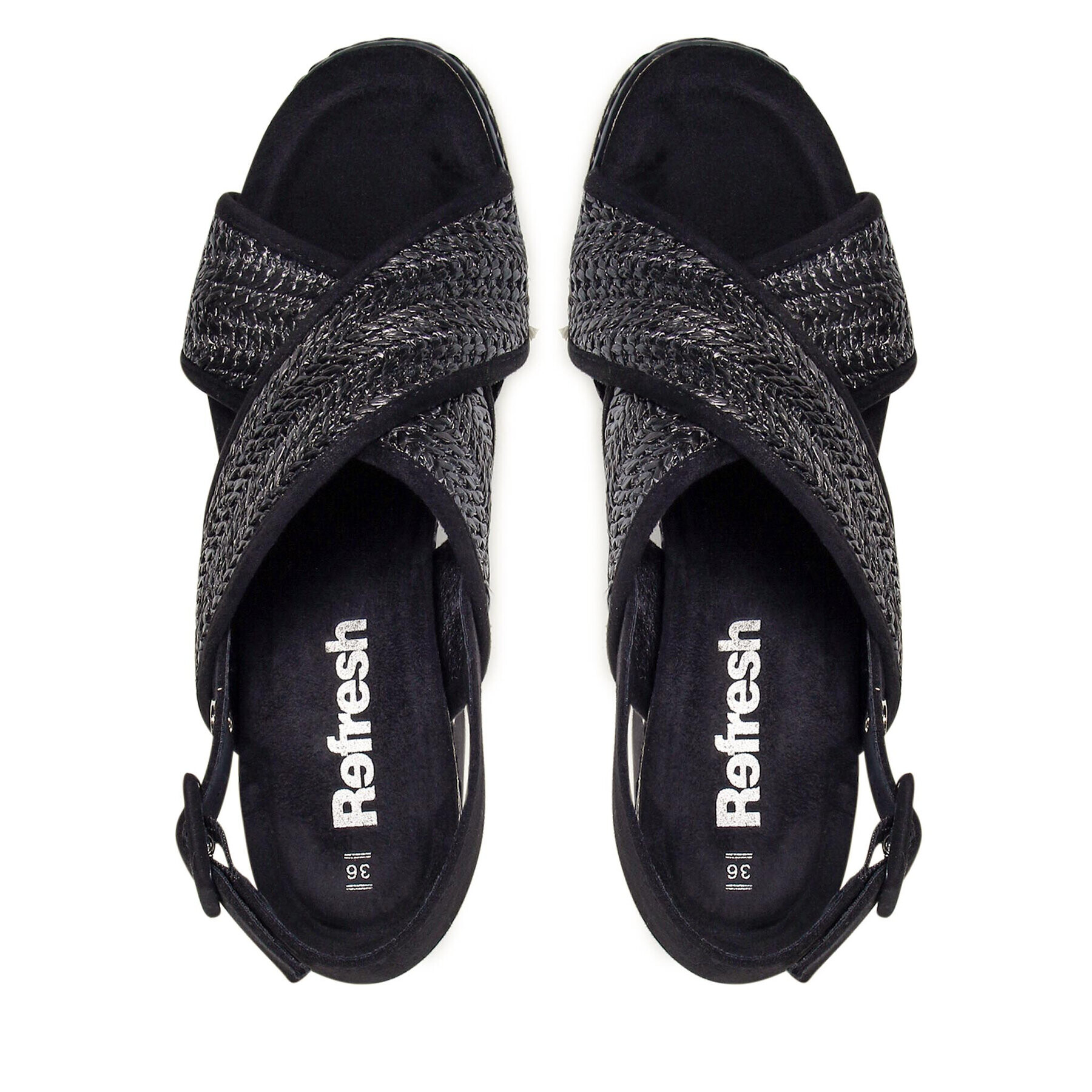 Refresh Sandale 79790 Negru - Pled.ro