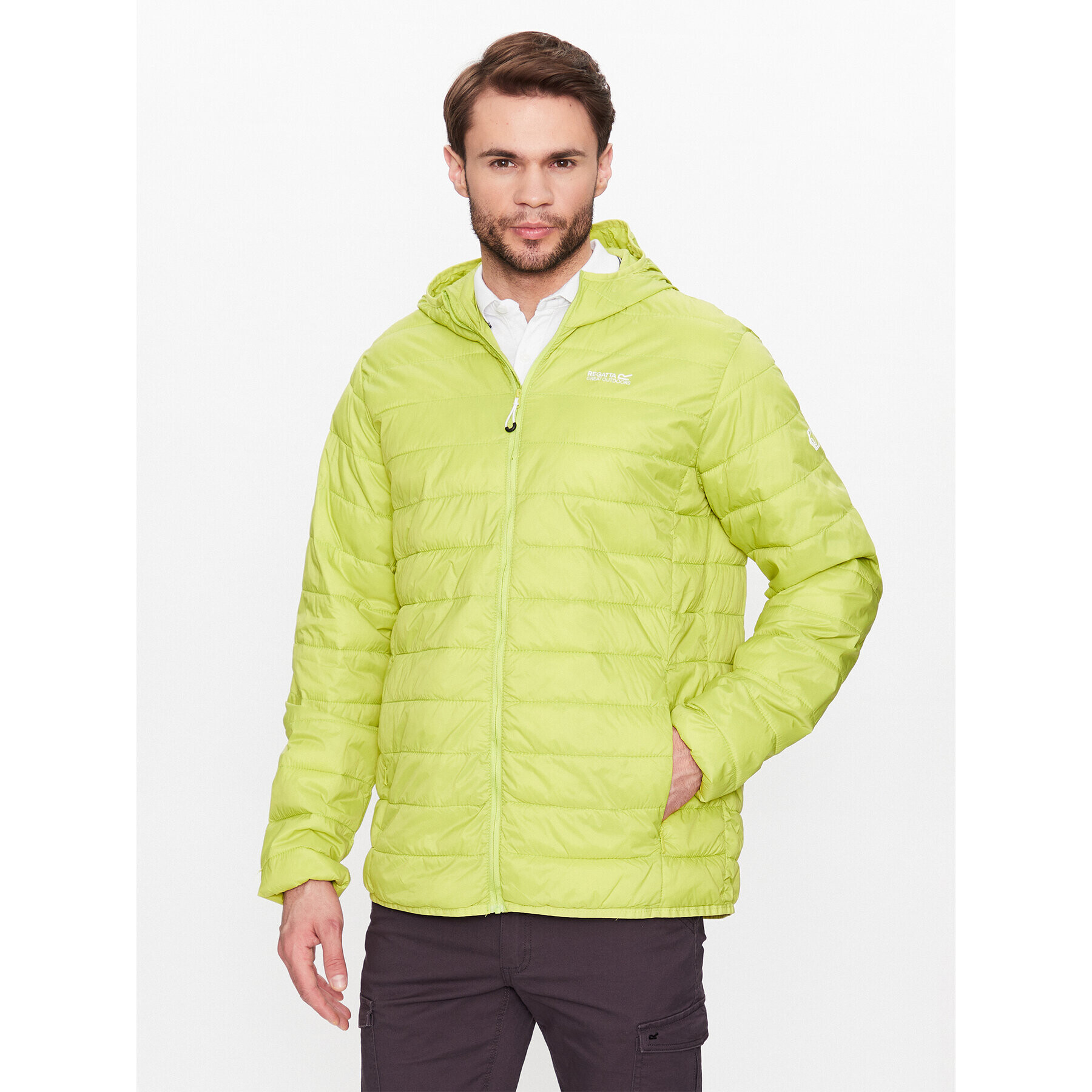 Regatta Geacă din puf Hillpack RMN206 Verde Regular Fit - Pled.ro