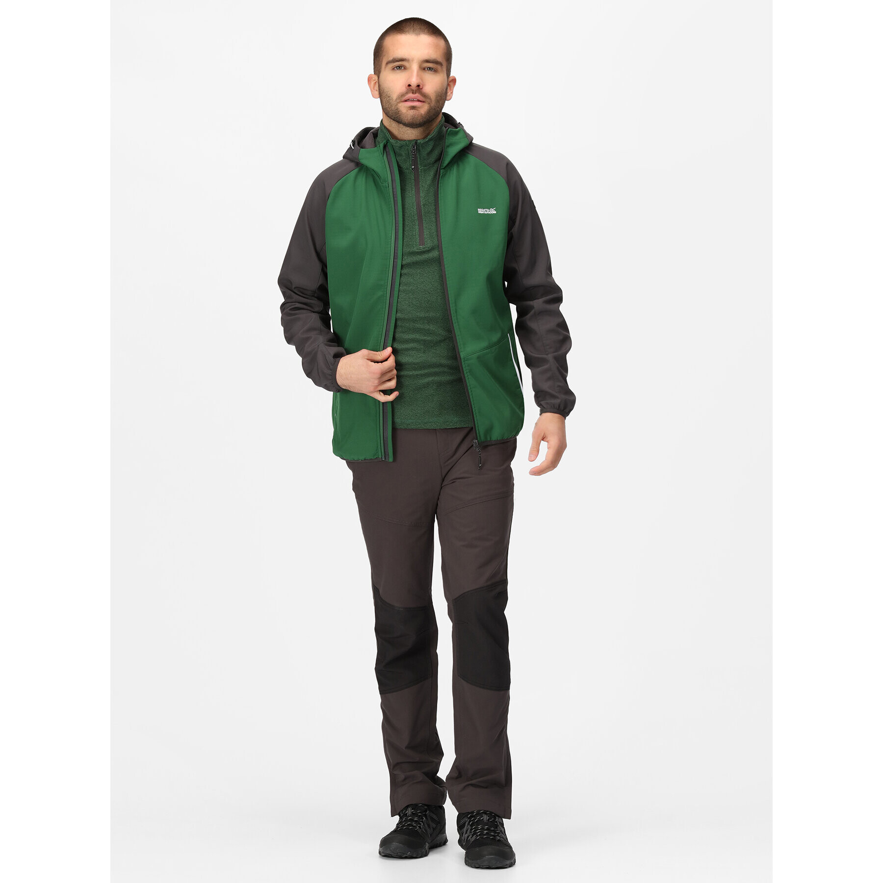 Regatta Geacă softshell Arec III RML218 Verde Regular Fit - Pled.ro