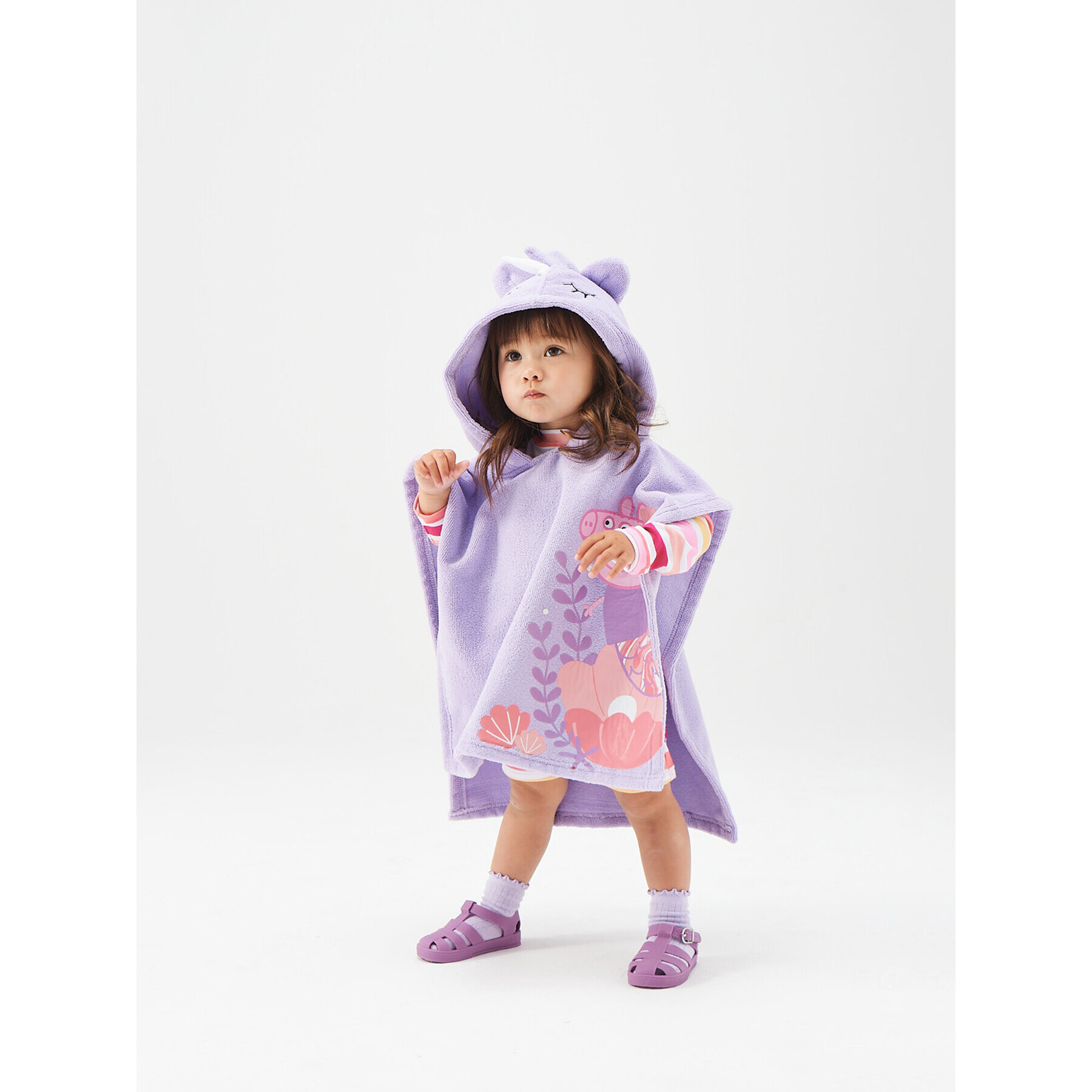 Regatta Prosop Peppa Hood Towel RKA380 Violet - Pled.ro