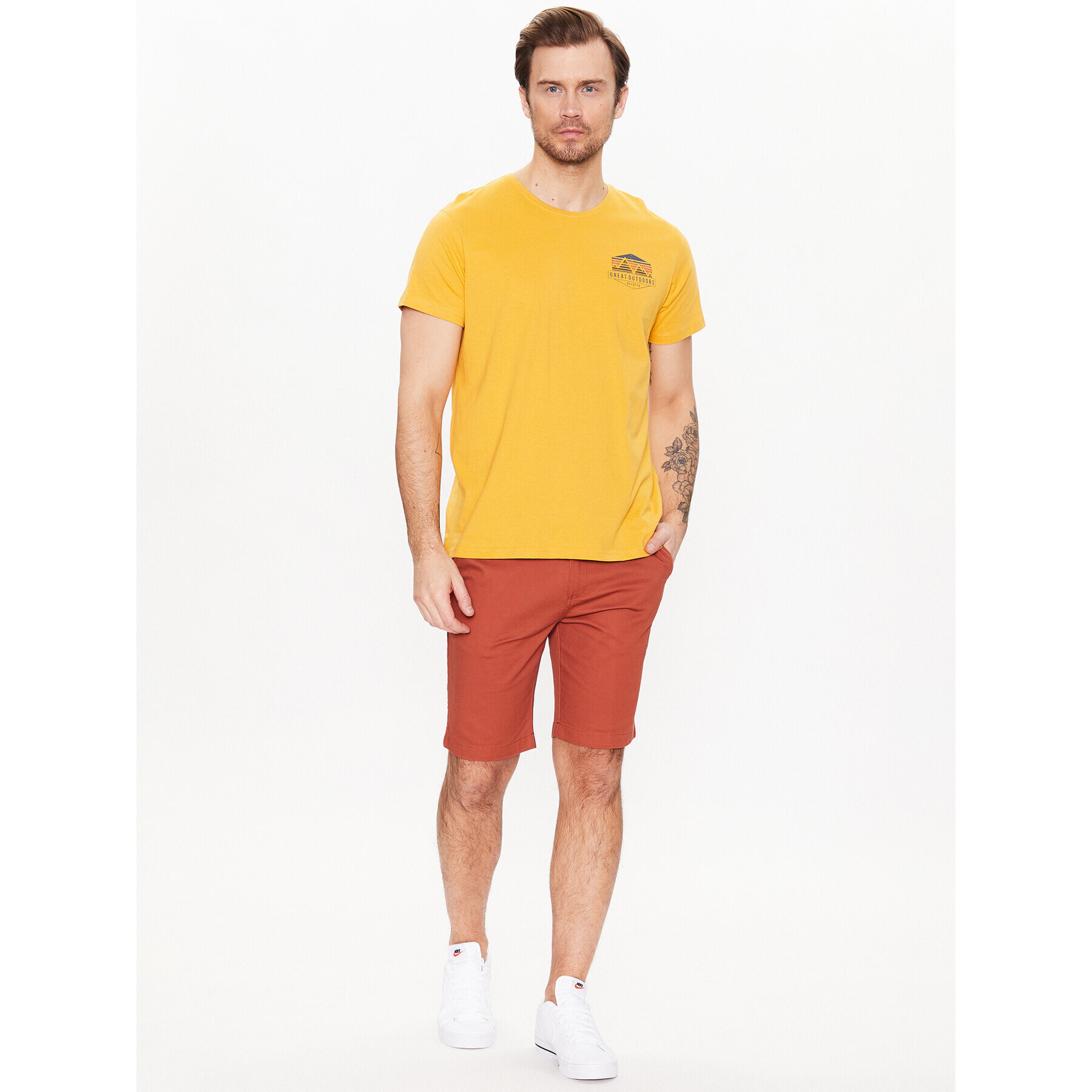 Regatta Tricou Cline VII RMT263 Galben Regular Fit - Pled.ro