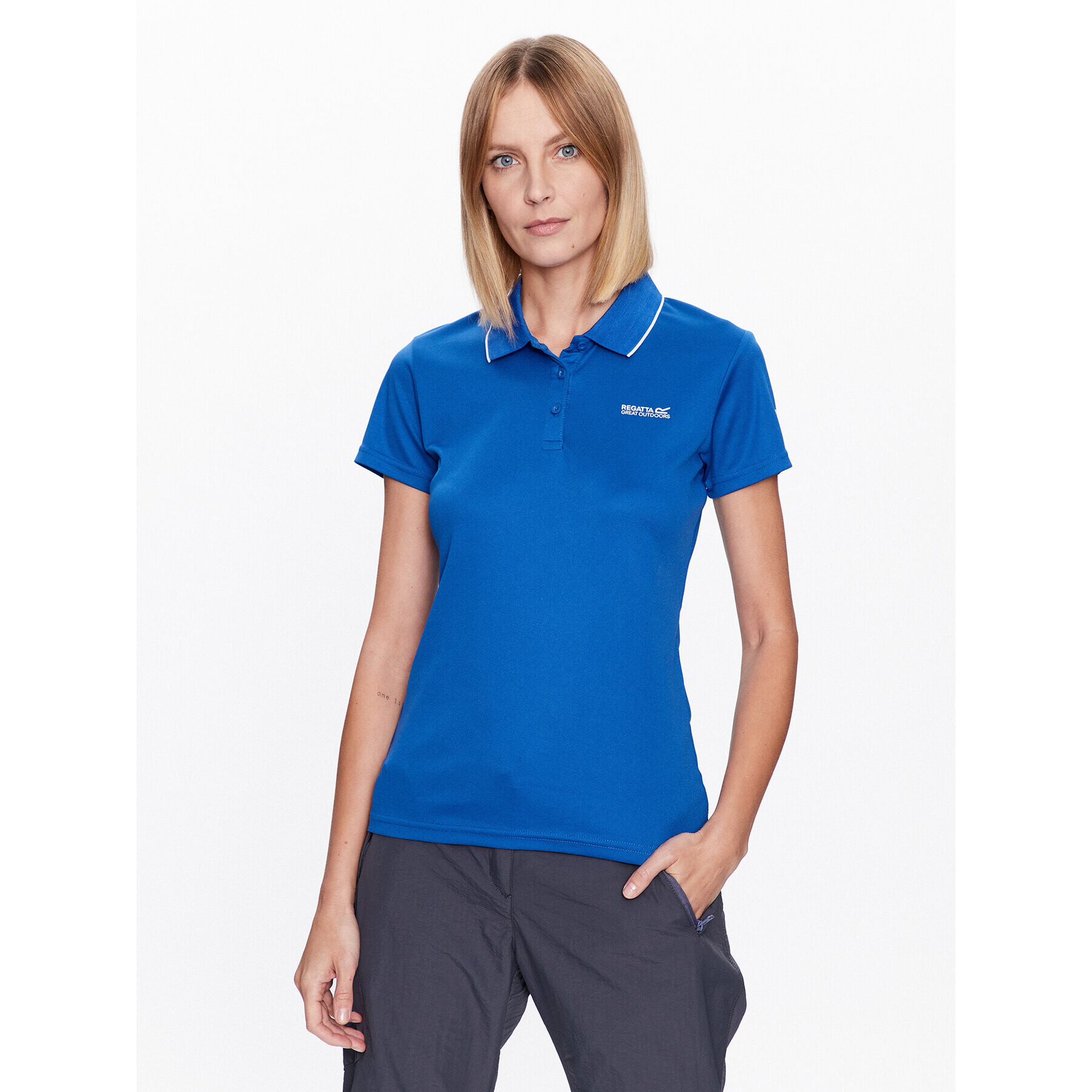 Regatta Tricou polo Maverick RWT210 Albastru Regular Fit - Pled.ro