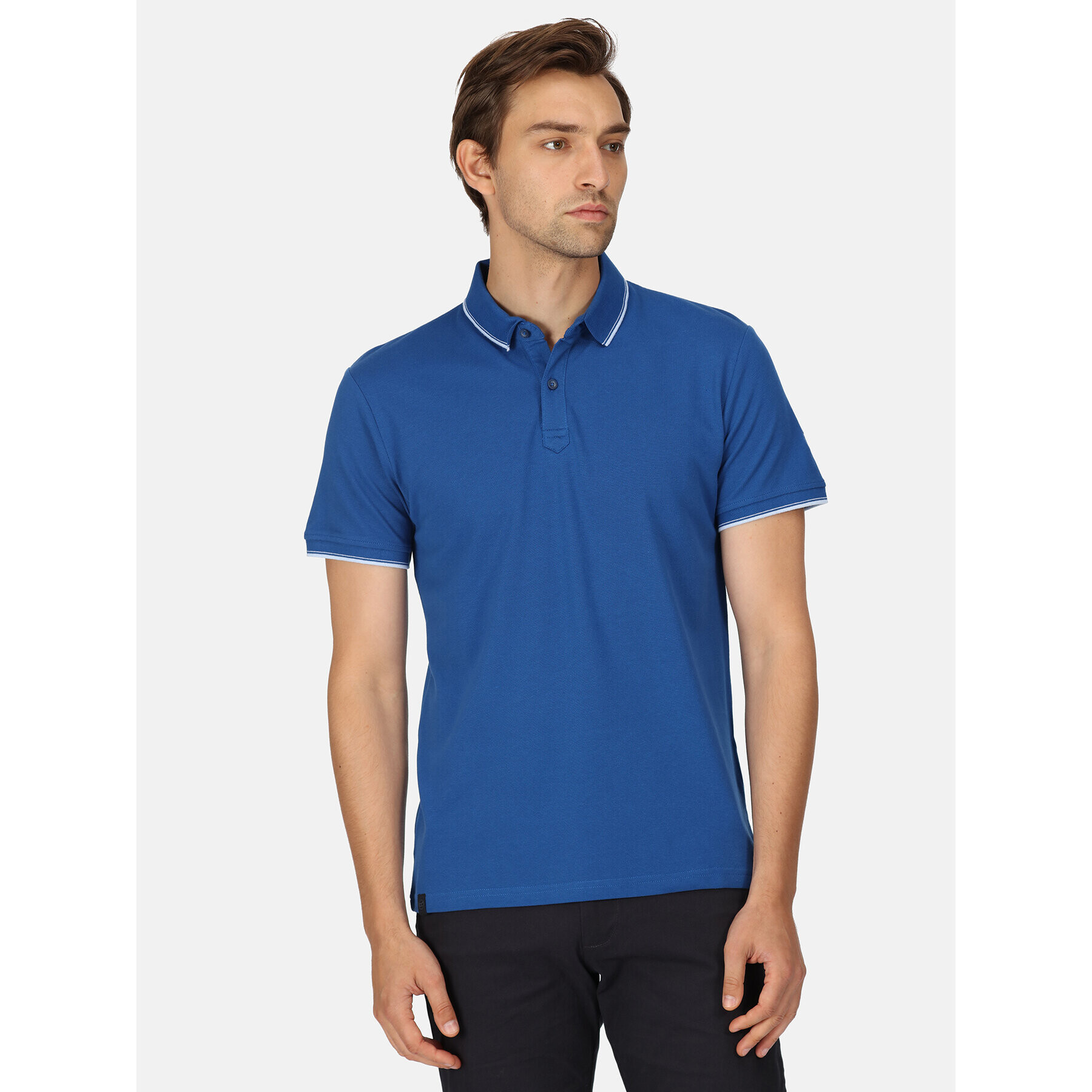 Regatta Tricou polo Tadeo RMT248 Albastru Regular Fit - Pled.ro