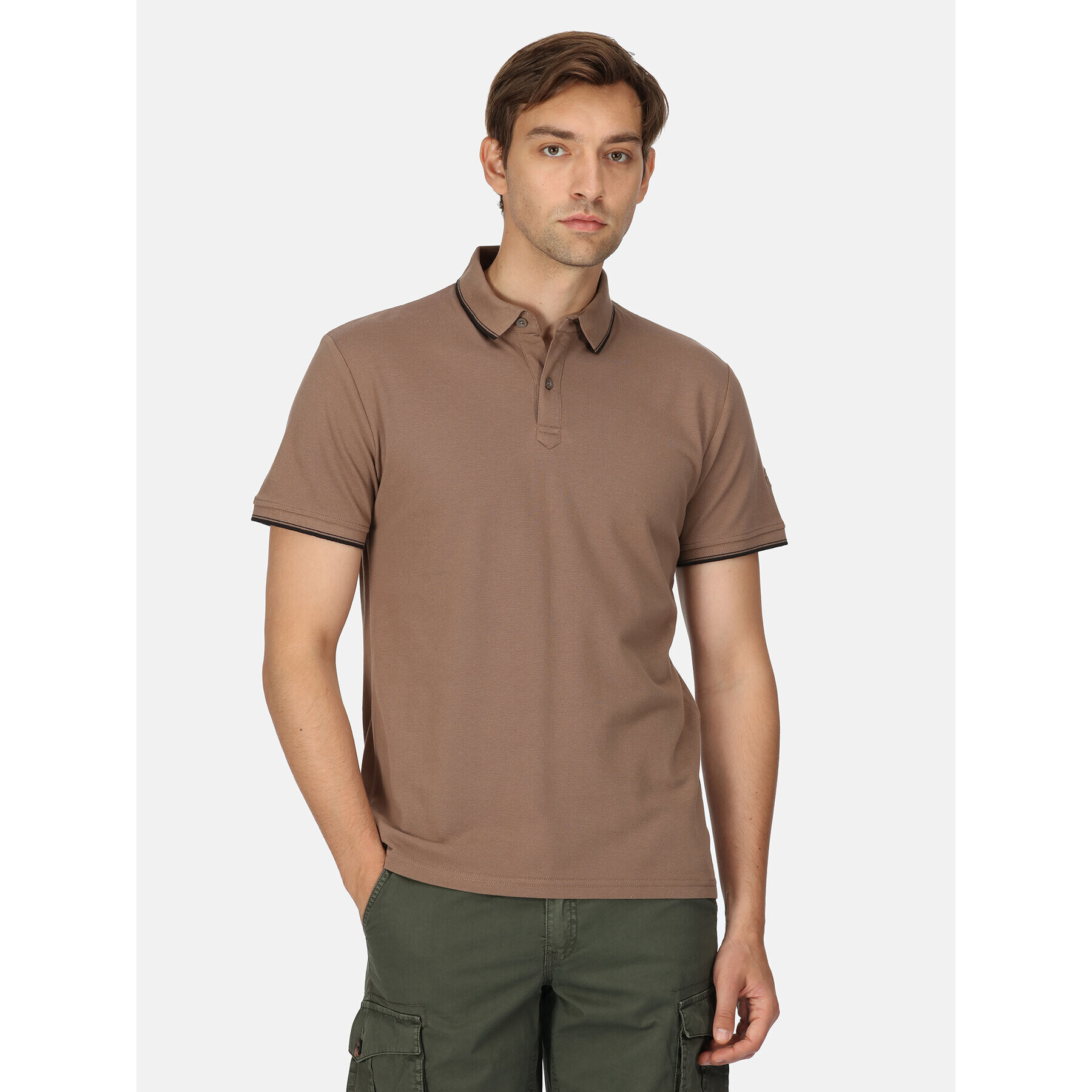 Regatta Tricou polo Tadeo RMT248 Bej Regular Fit - Pled.ro