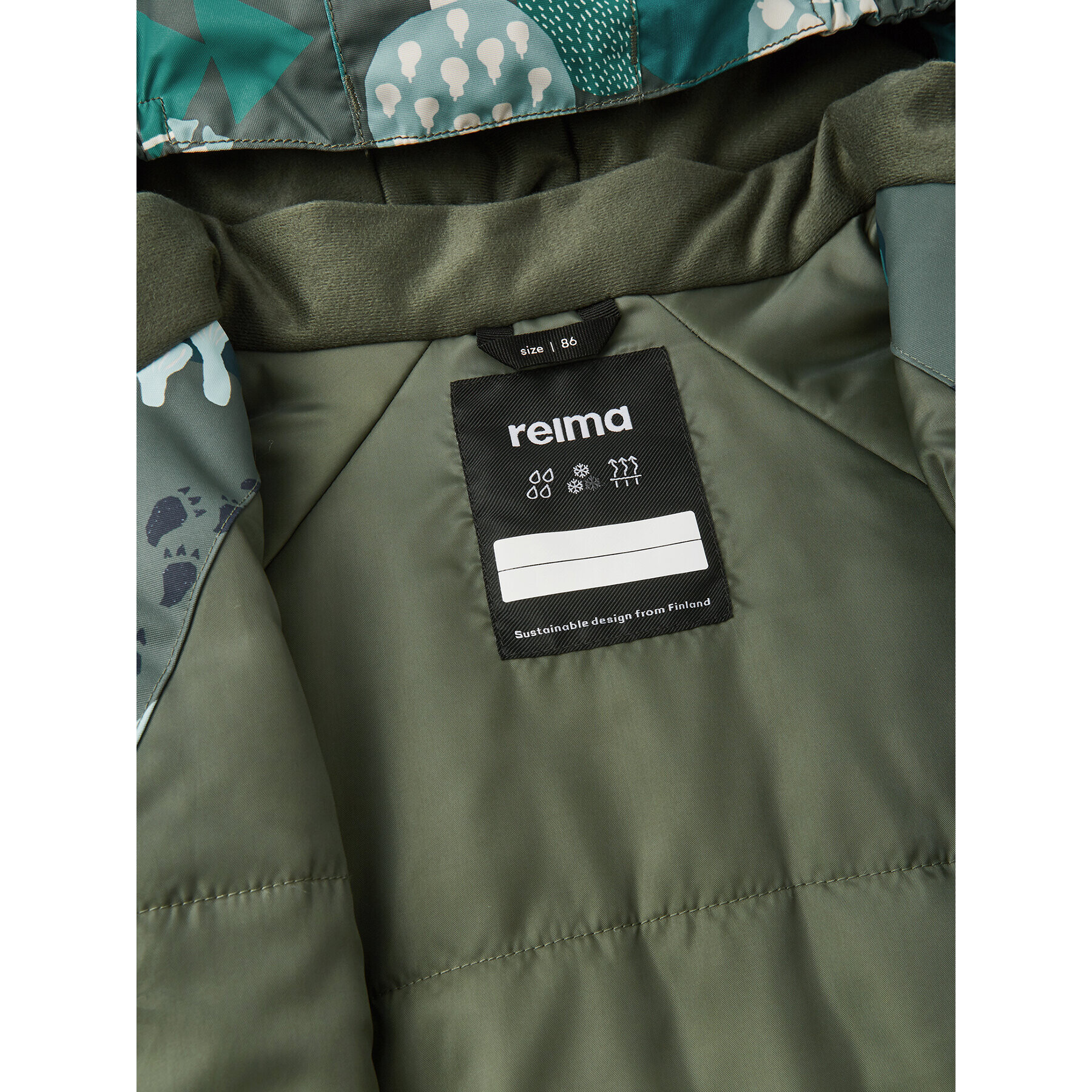 Reima Overall de iarnă Puhuri 5100116A Verde Regular Fit - Pled.ro