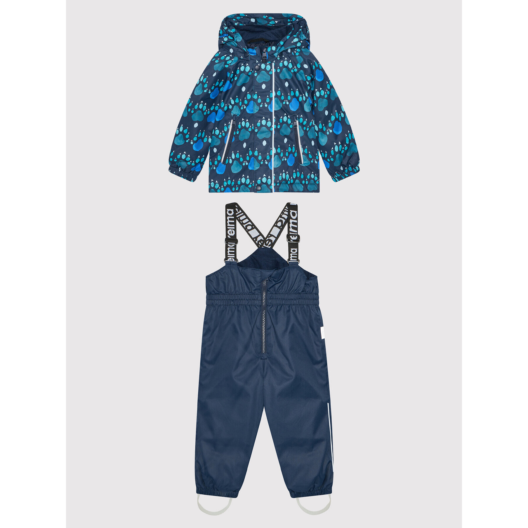 Reima Set geacă de ploaie și pantaloni Ruis 513127A Bleumarin Regular Fit - Pled.ro