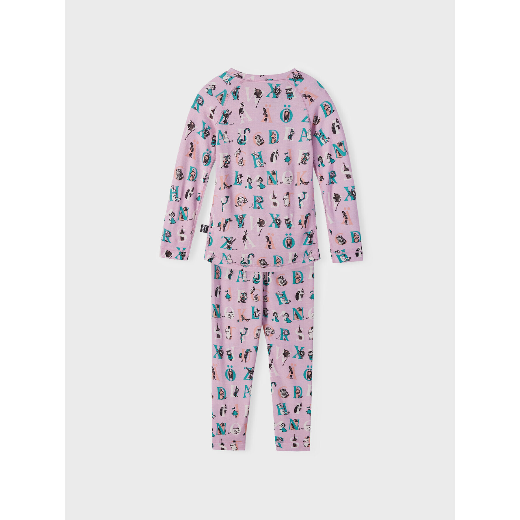 Reima Set lenjerie termoactivă MOOMIN Trivsam 5200021A Roz Slim Fit - Pled.ro