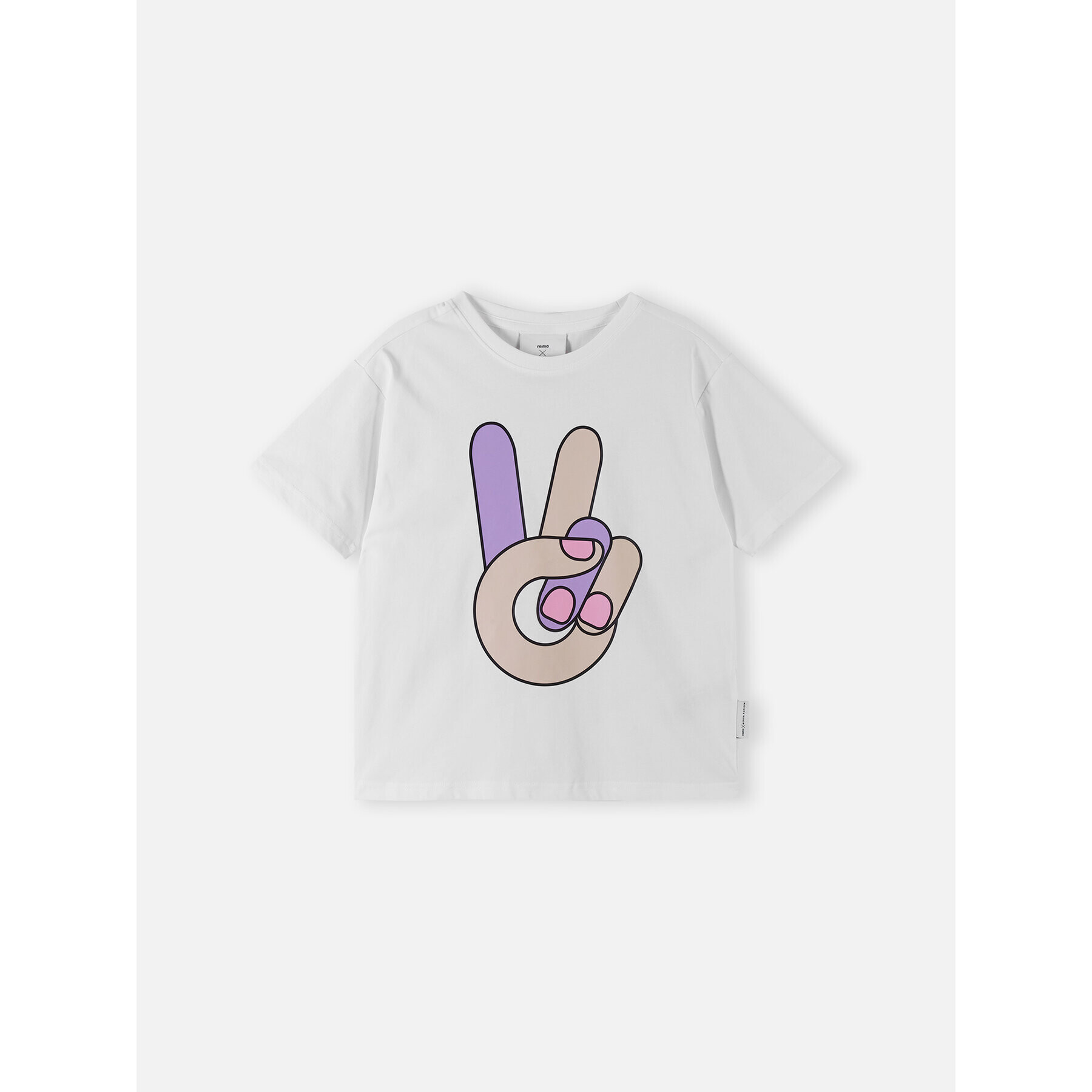 Reima Tricou MINNA PARIKKA Peace 5200214A Alb Relaxed Fit - Pled.ro