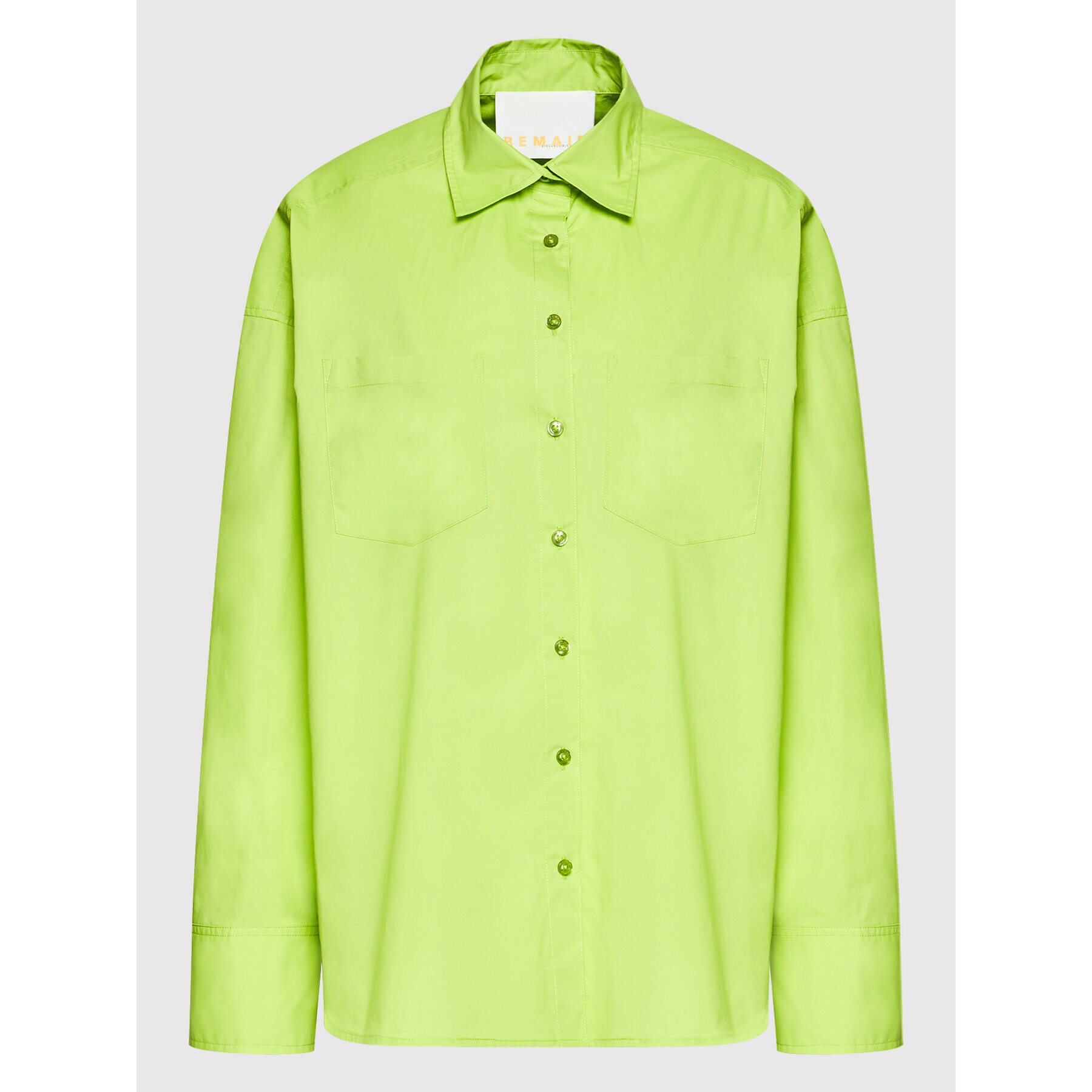 Remain Cămașă Nalia RM828 Verde Oversize - Pled.ro