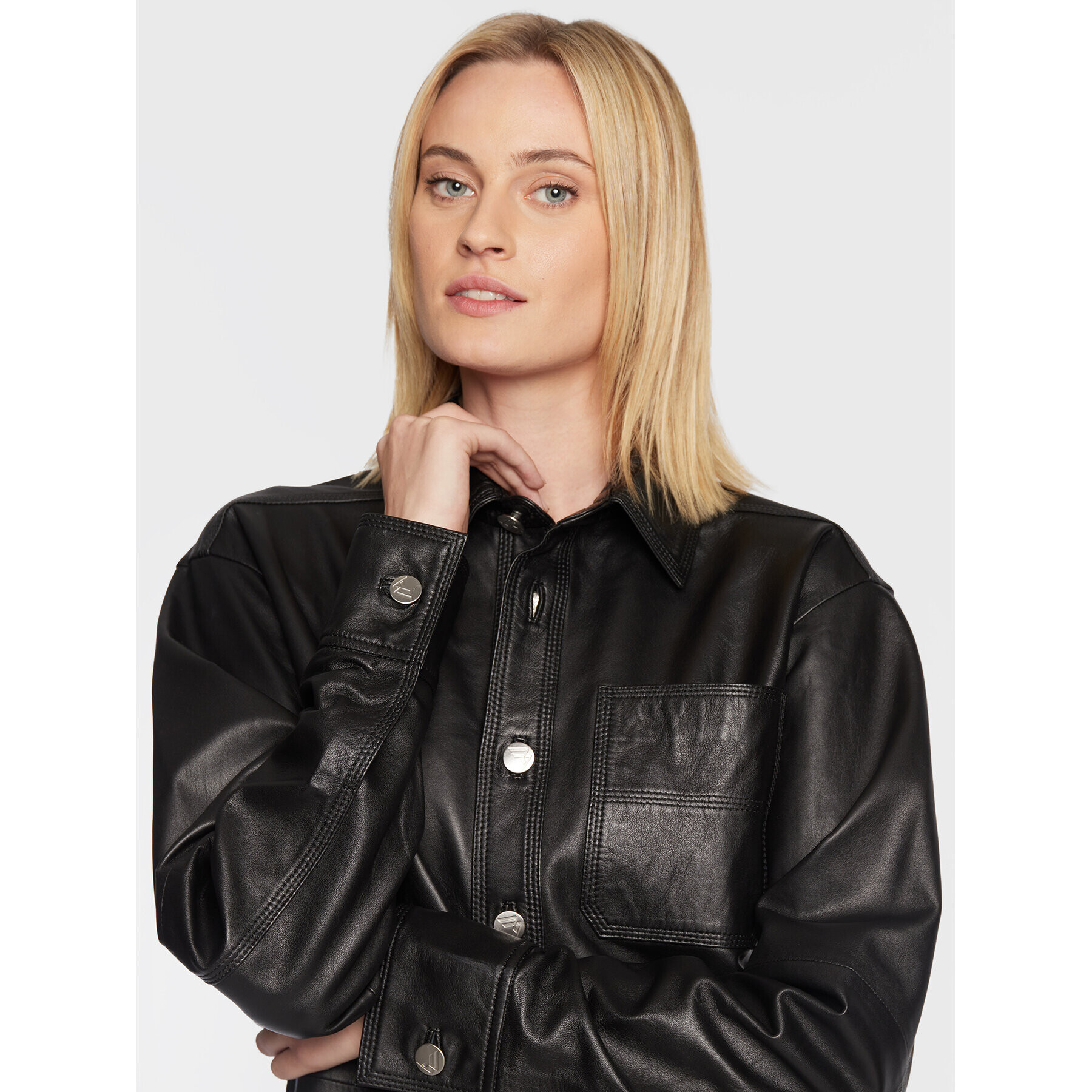 Remain Cămașă Doreen RM1826 Negru Regular Fit - Pled.ro