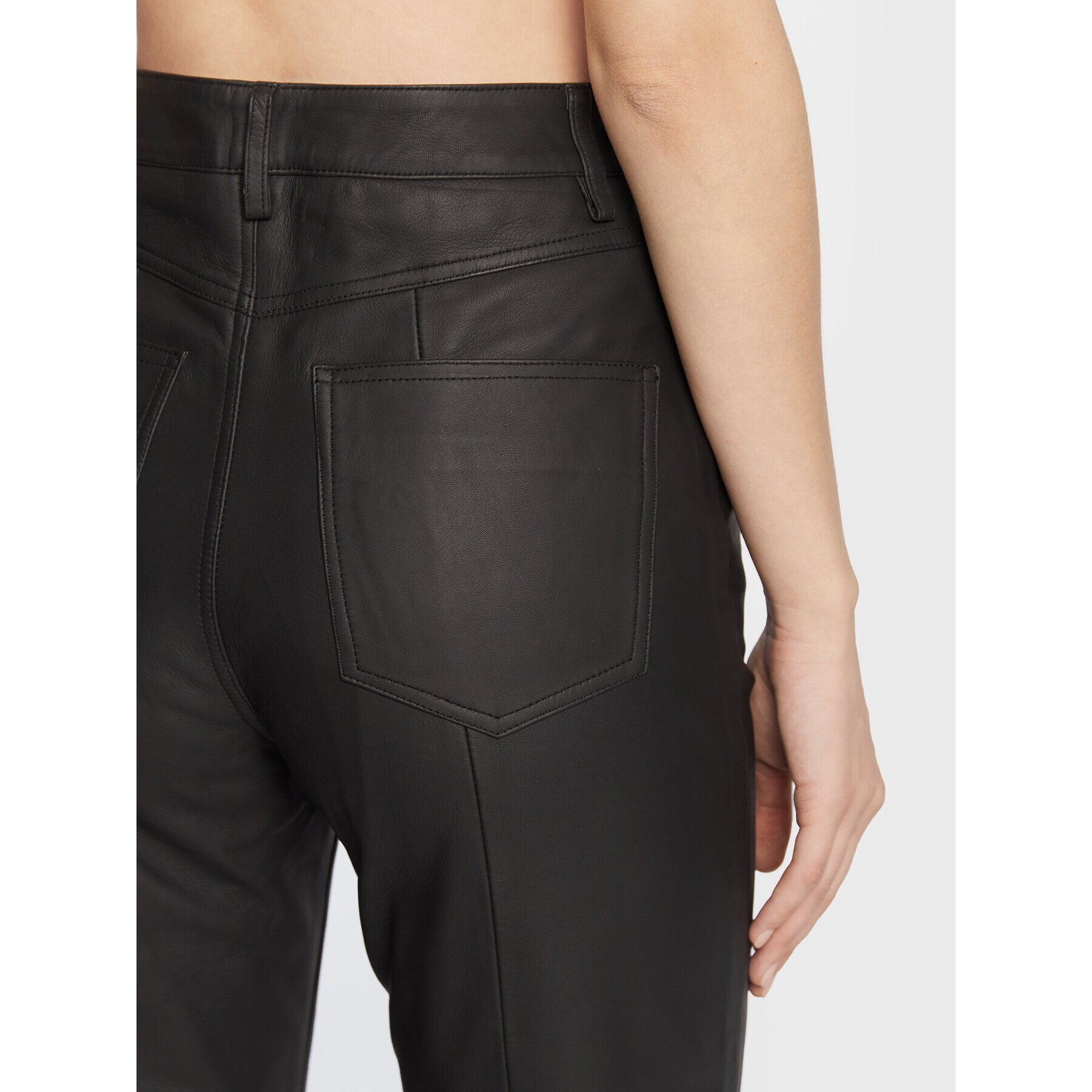 Remain Pandaloni de piele Leather RM1700 Negru Regular Fit - Pled.ro