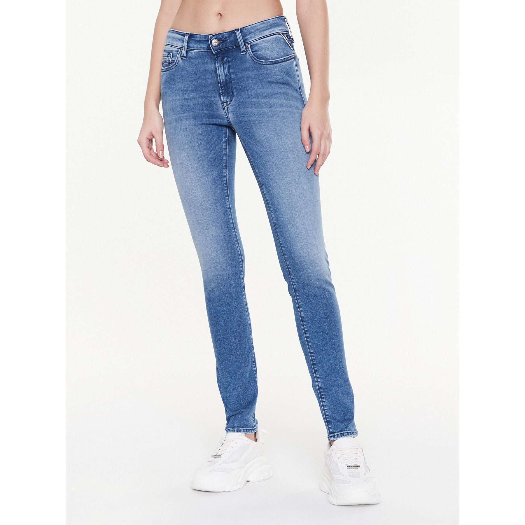 Replay Blugi WHW689.000.93A Albastru Skinny Fit - Pled.ro