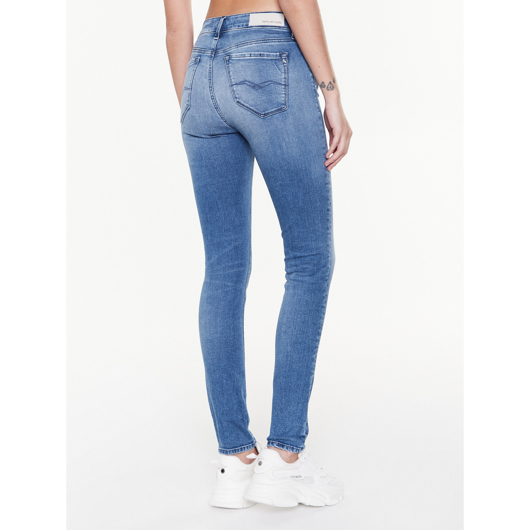 Replay Blugi WHW689.000.93A Albastru Skinny Fit - Pled.ro