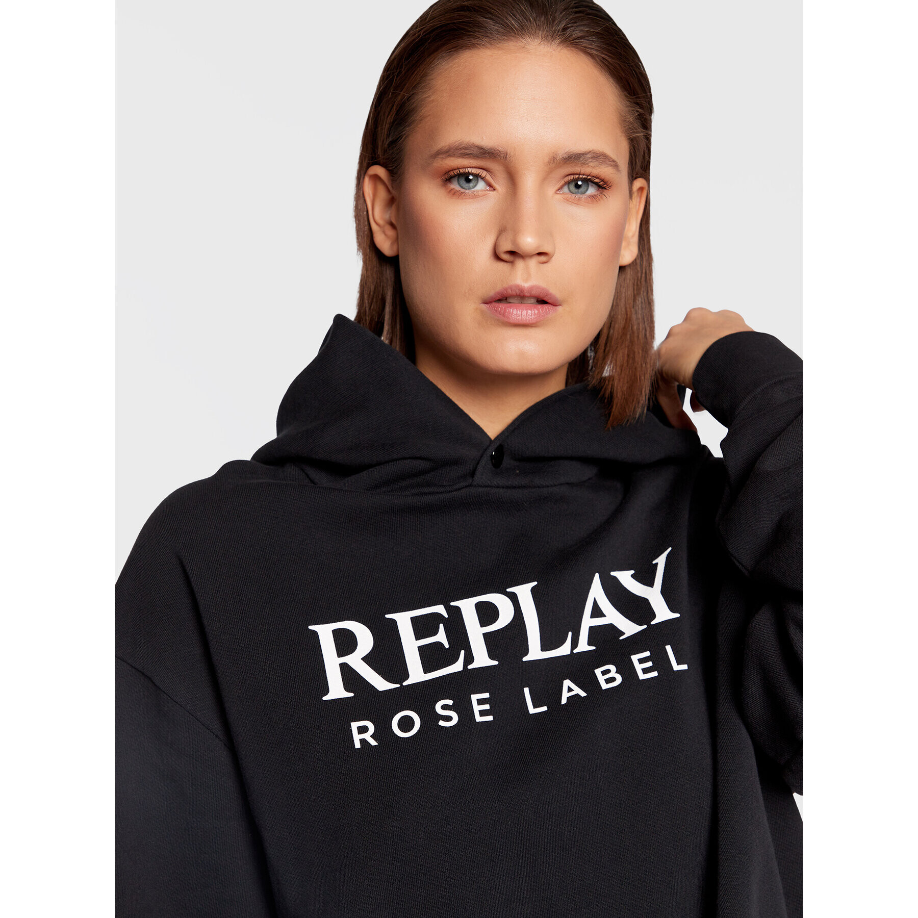 Replay Bluză W3711C.000.23358P Negru Regular Fit - Pled.ro