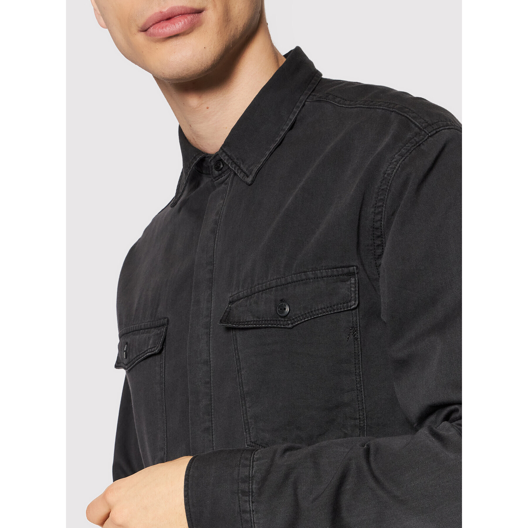 Replay Cămașă M4078.000.198 Negru Regular Fit - Pled.ro