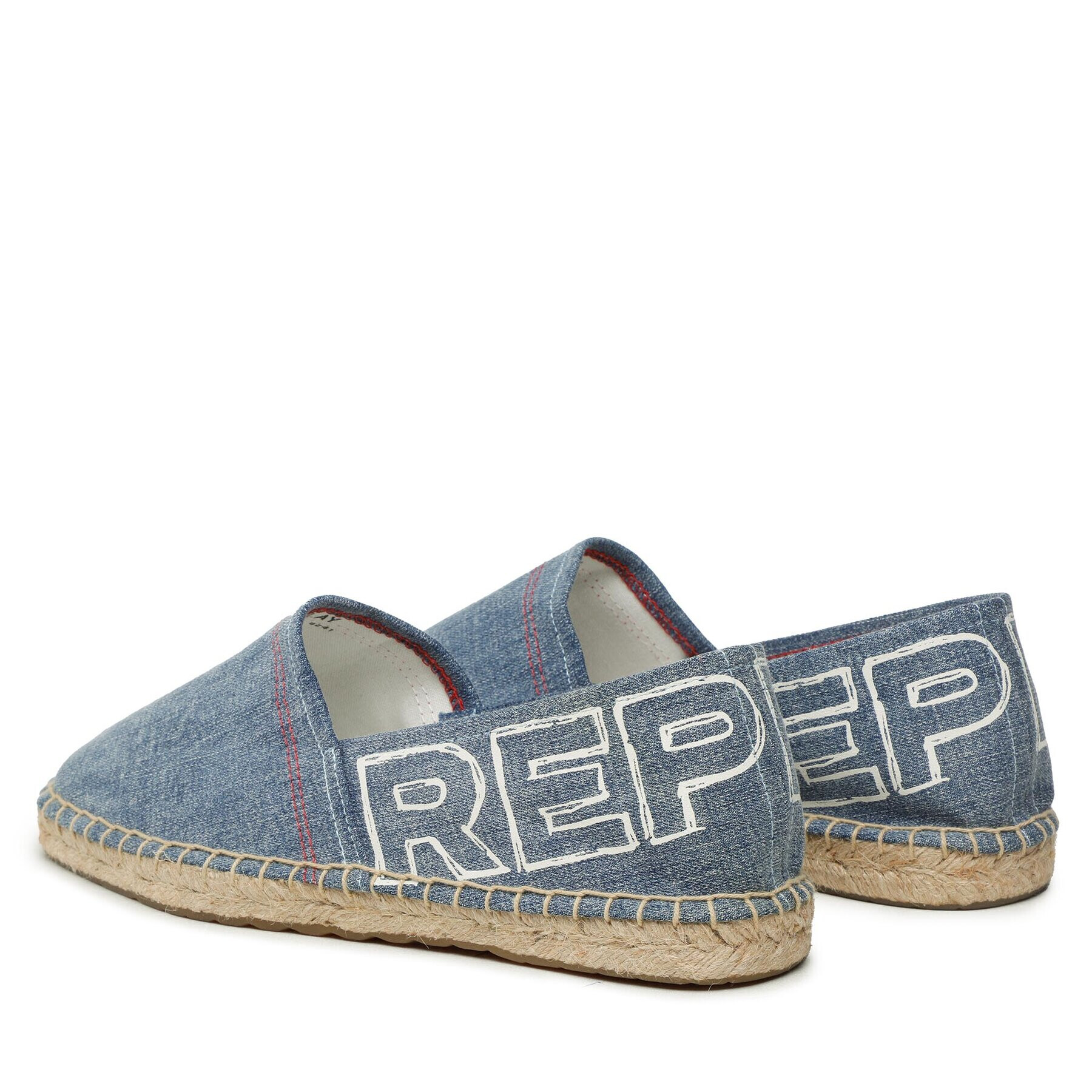 Replay Espadrile Cabo Print GMF16 .000.C0053T Albastru - Pled.ro