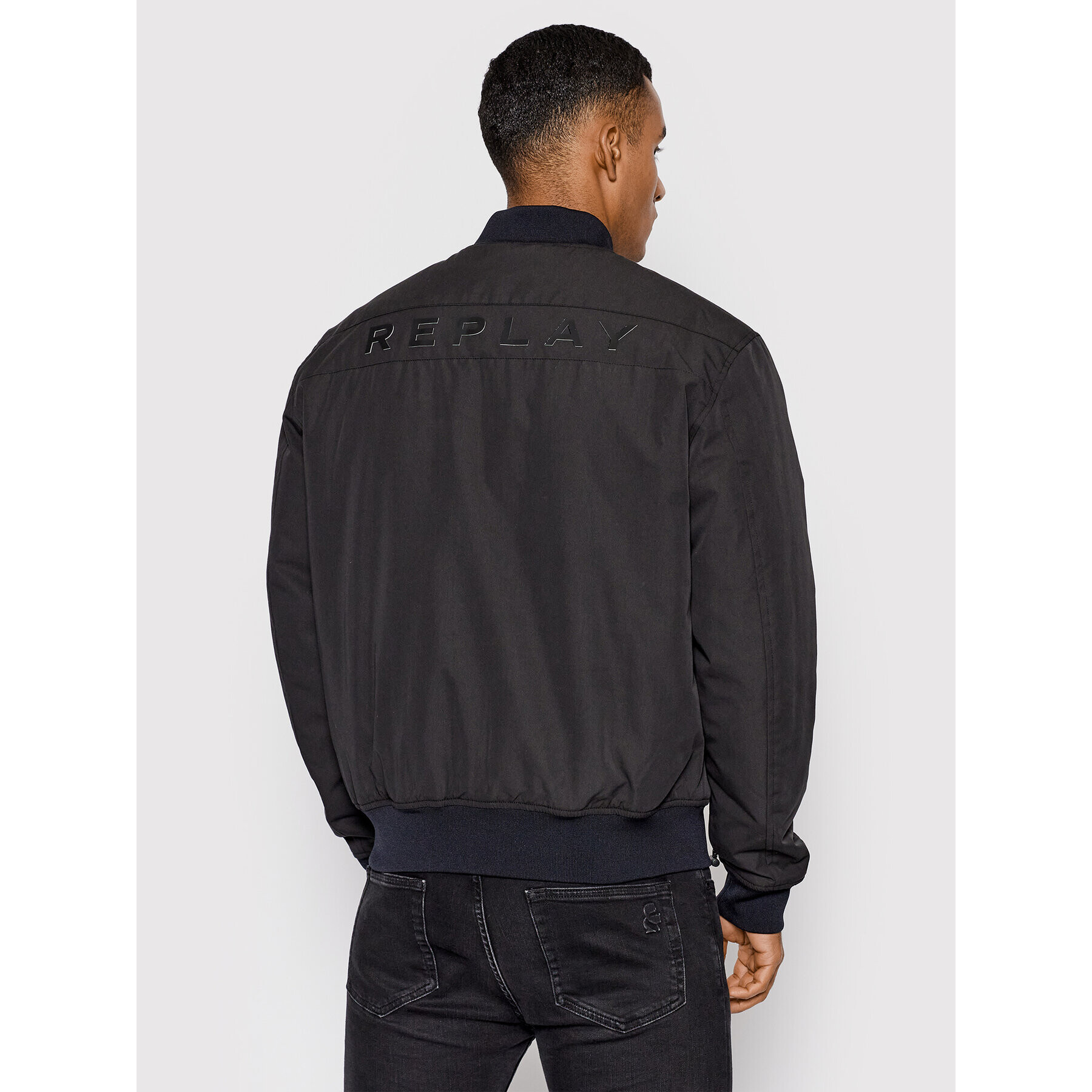 Replay Geacă bomber M8182.000.84186 Negru Regular Fit - Pled.ro