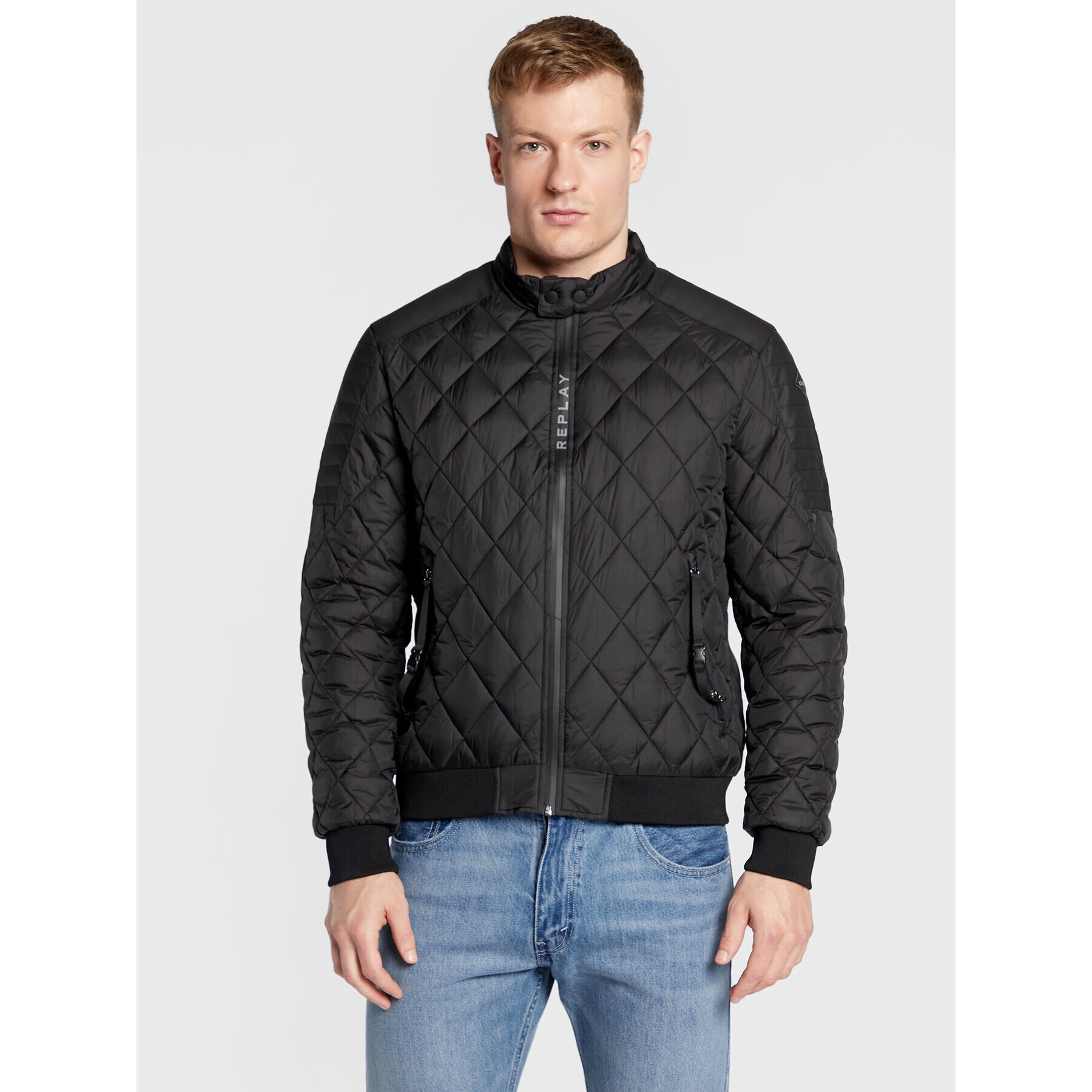 Replay Geacă bomber M8265.000.84440 Negru Regular Fit - Pled.ro