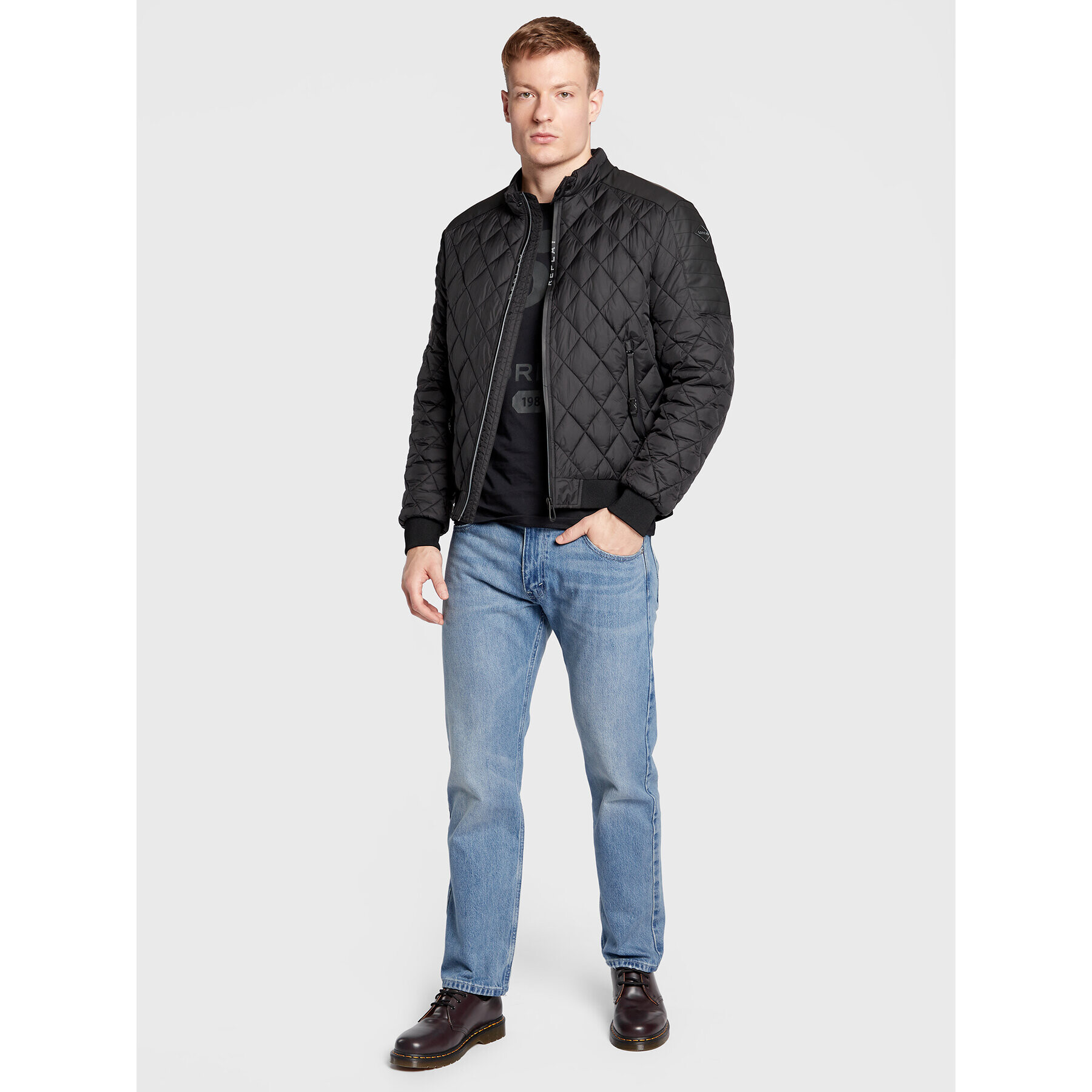 Replay Geacă bomber M8265.000.84440 Negru Regular Fit - Pled.ro