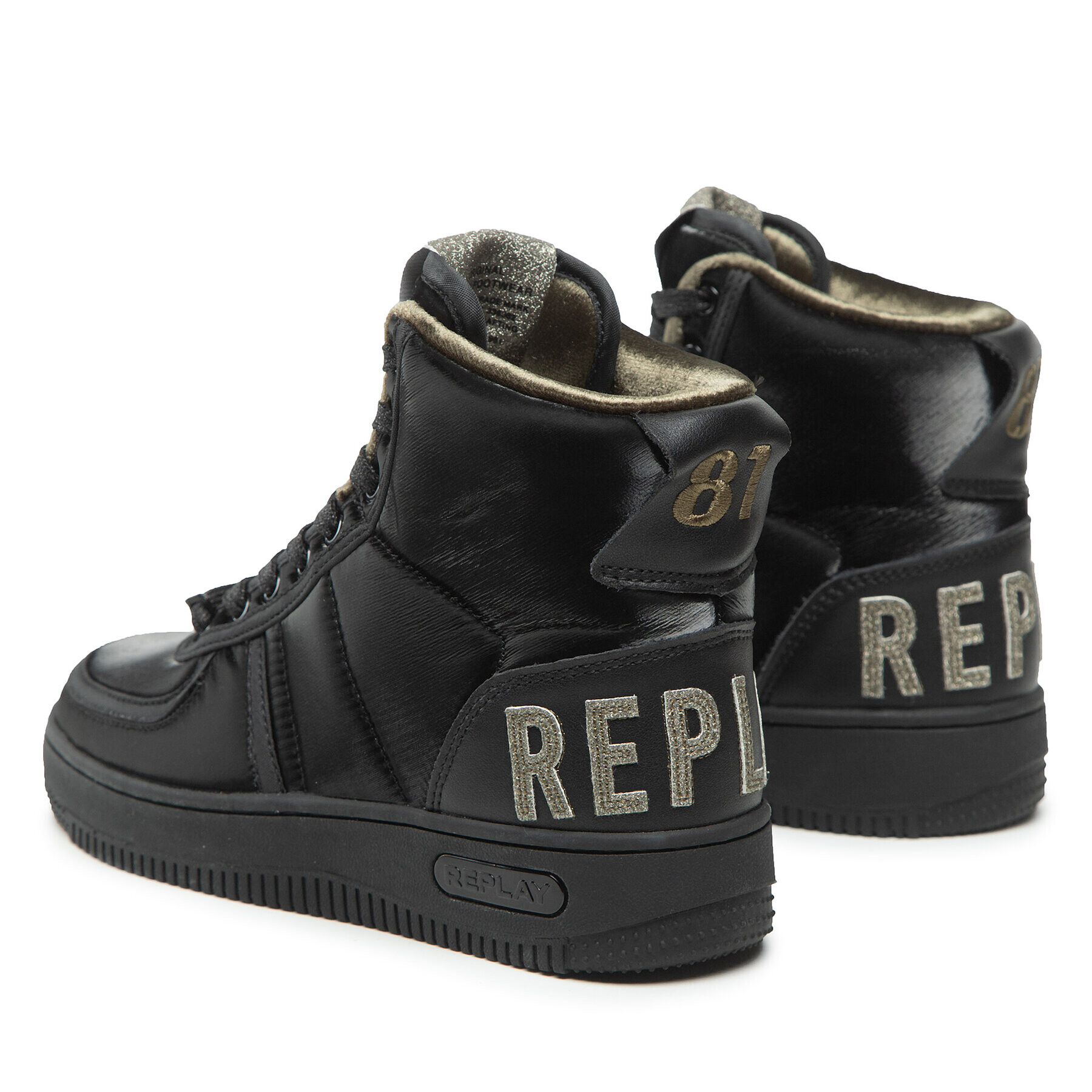 Replay Sneakers Epic Hihgtop GWZ2U.000.C0021T Negru - Pled.ro