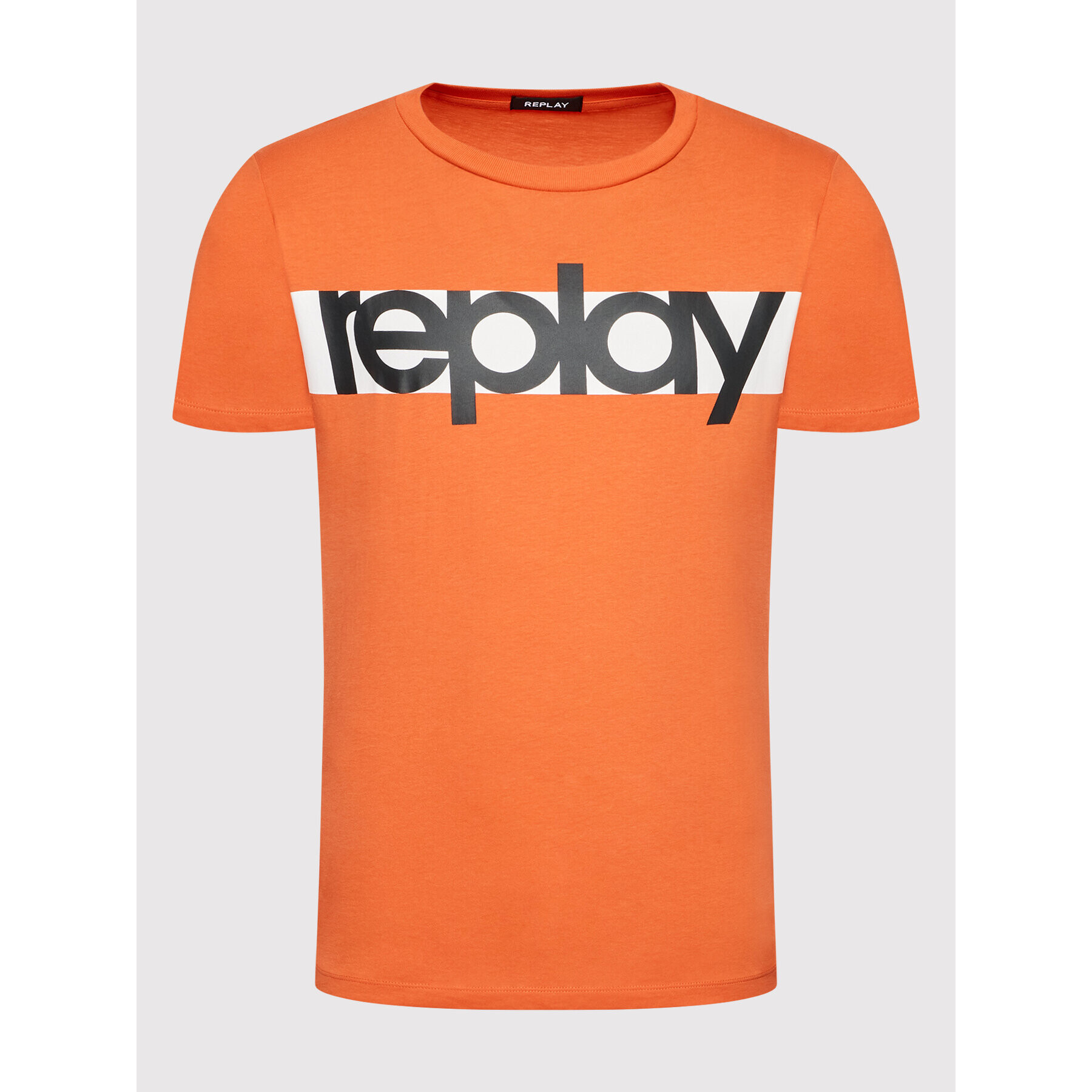 Replay Tricou M6007.000.2660 Portocaliu Regular Fit - Pled.ro