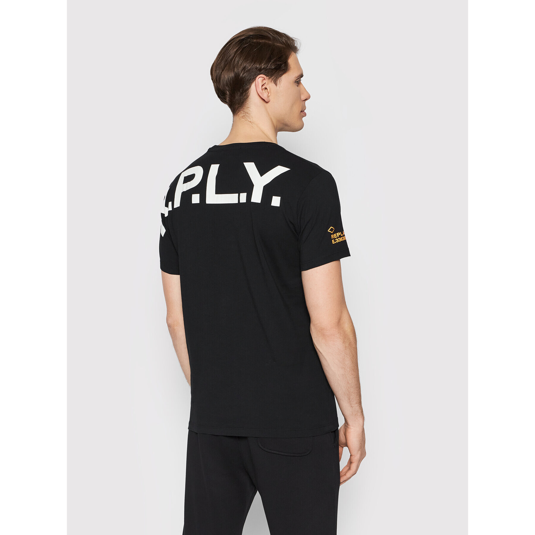 Replay Tricou M6014.000.23062 Negru Regular Fit - Pled.ro