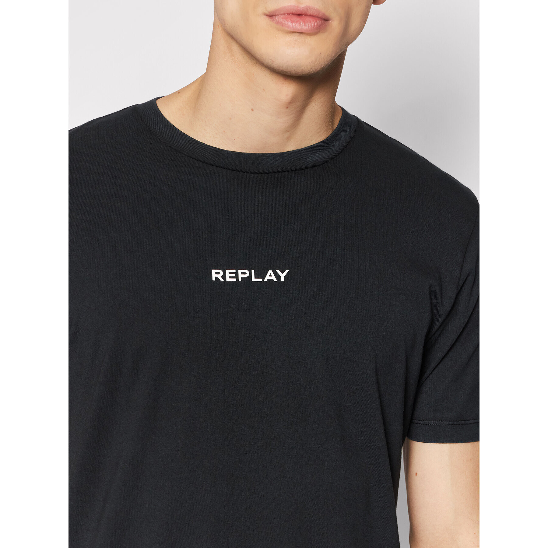 Replay Tricou M6033.000.23178G Negru Regular Fit - Pled.ro