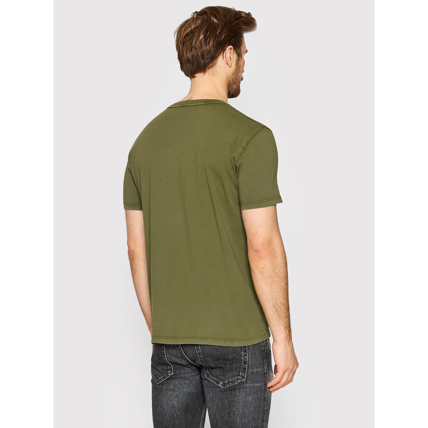 Replay Tricou M6033.000.23178G Verde Regular Fit - Pled.ro