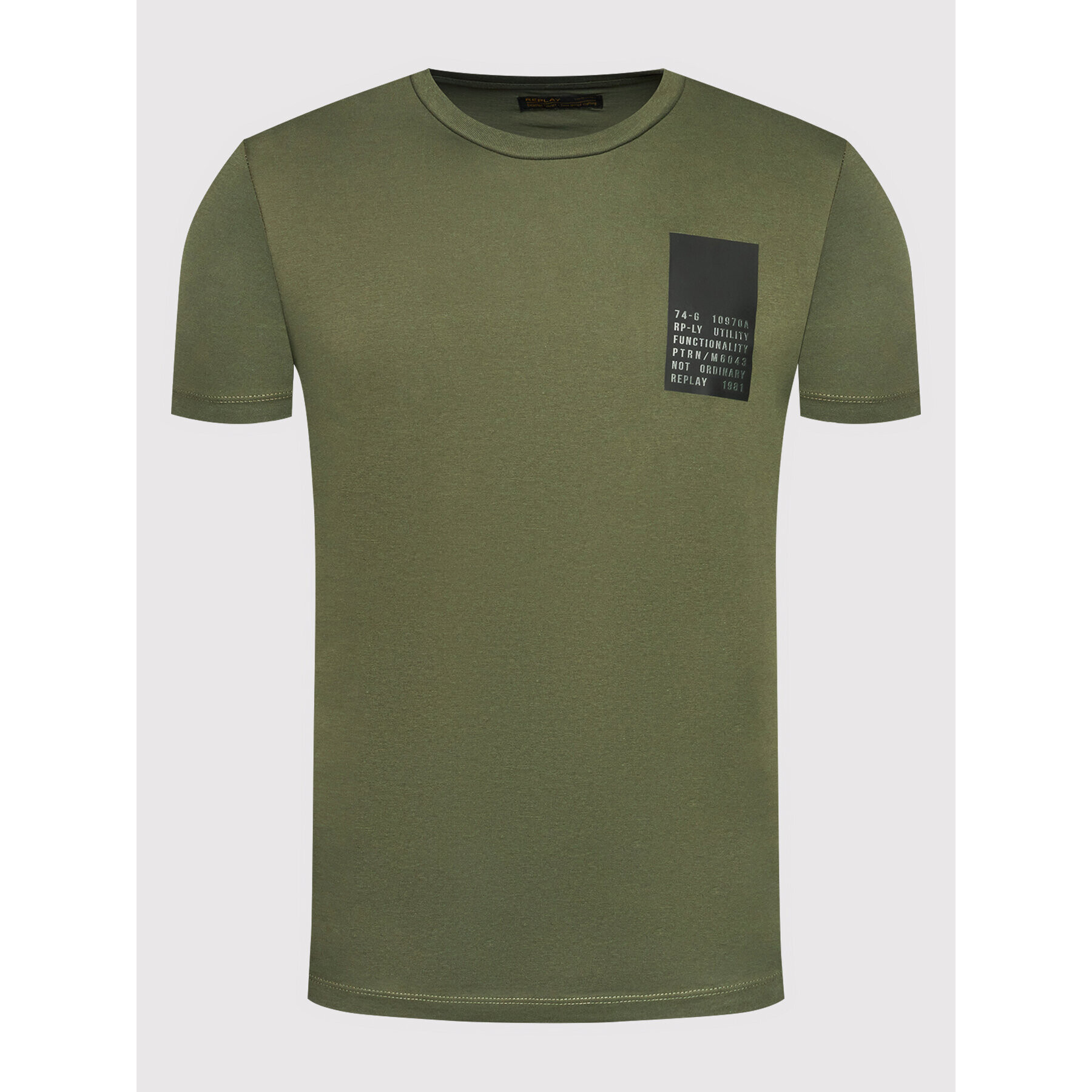 Replay Tricou M6043.000.22980P Verde Regular Fit - Pled.ro