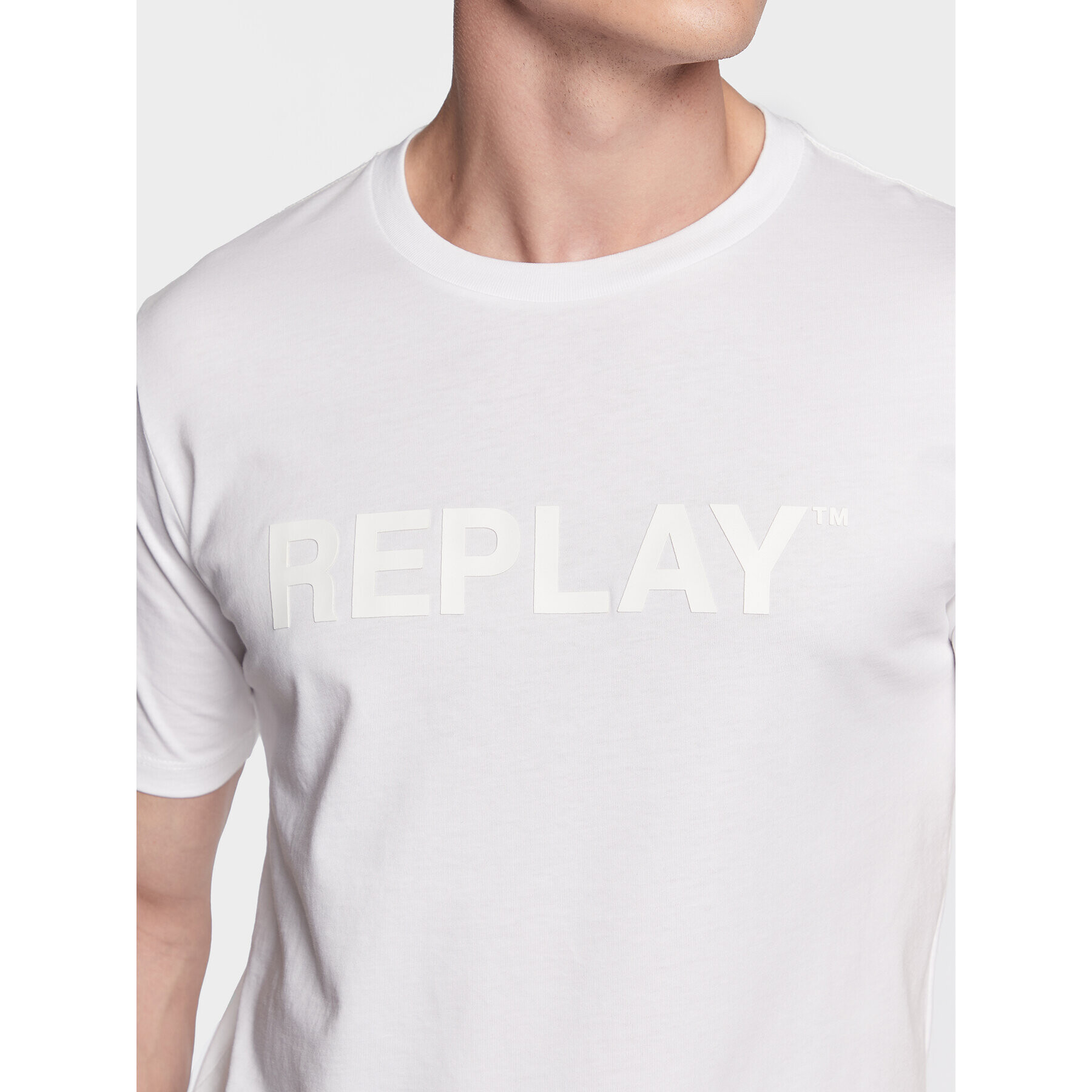 Replay Tricou M6462.000.23188P Alb Regular Fit - Pled.ro