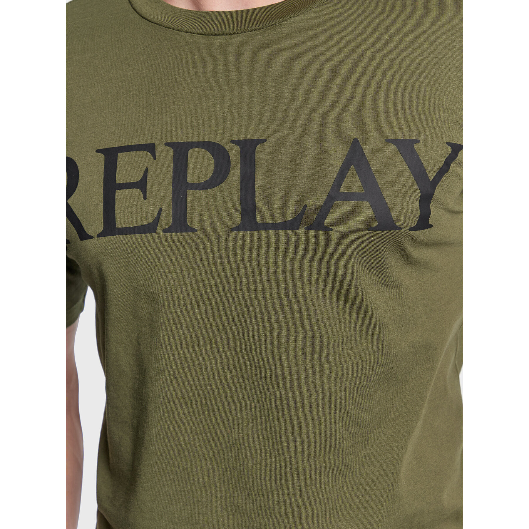 Replay Tricou M6475.000.22980P Verde Regular Fit - Pled.ro