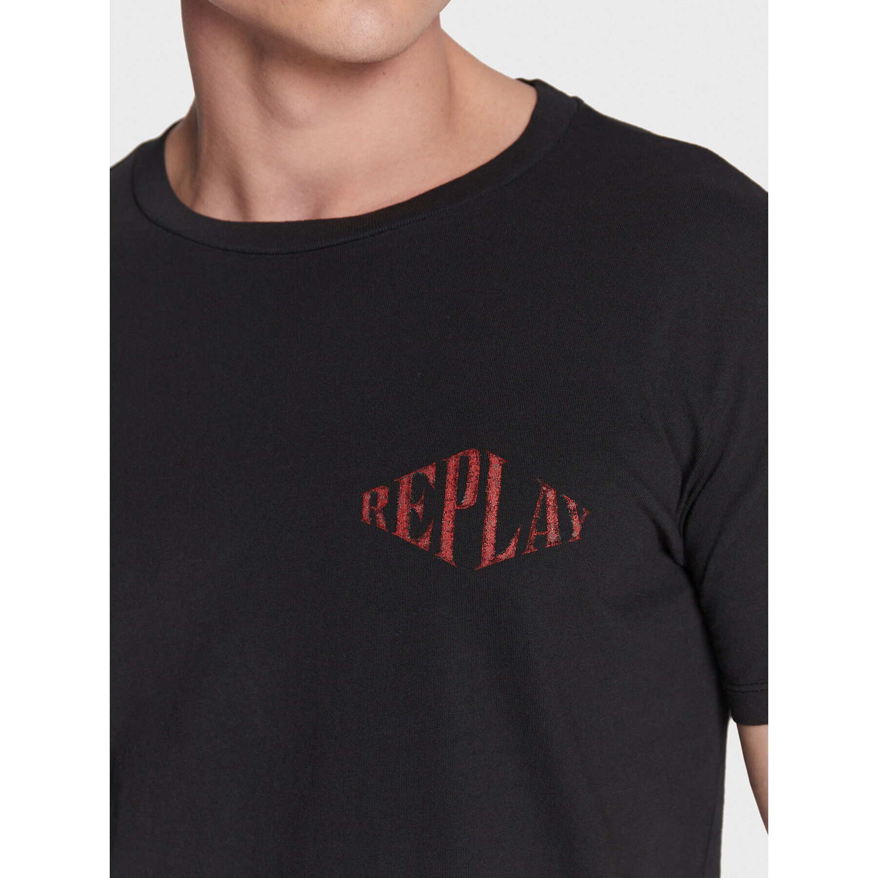 Replay Tricou M6483.000.22662G Negru Regular Fit - Pled.ro