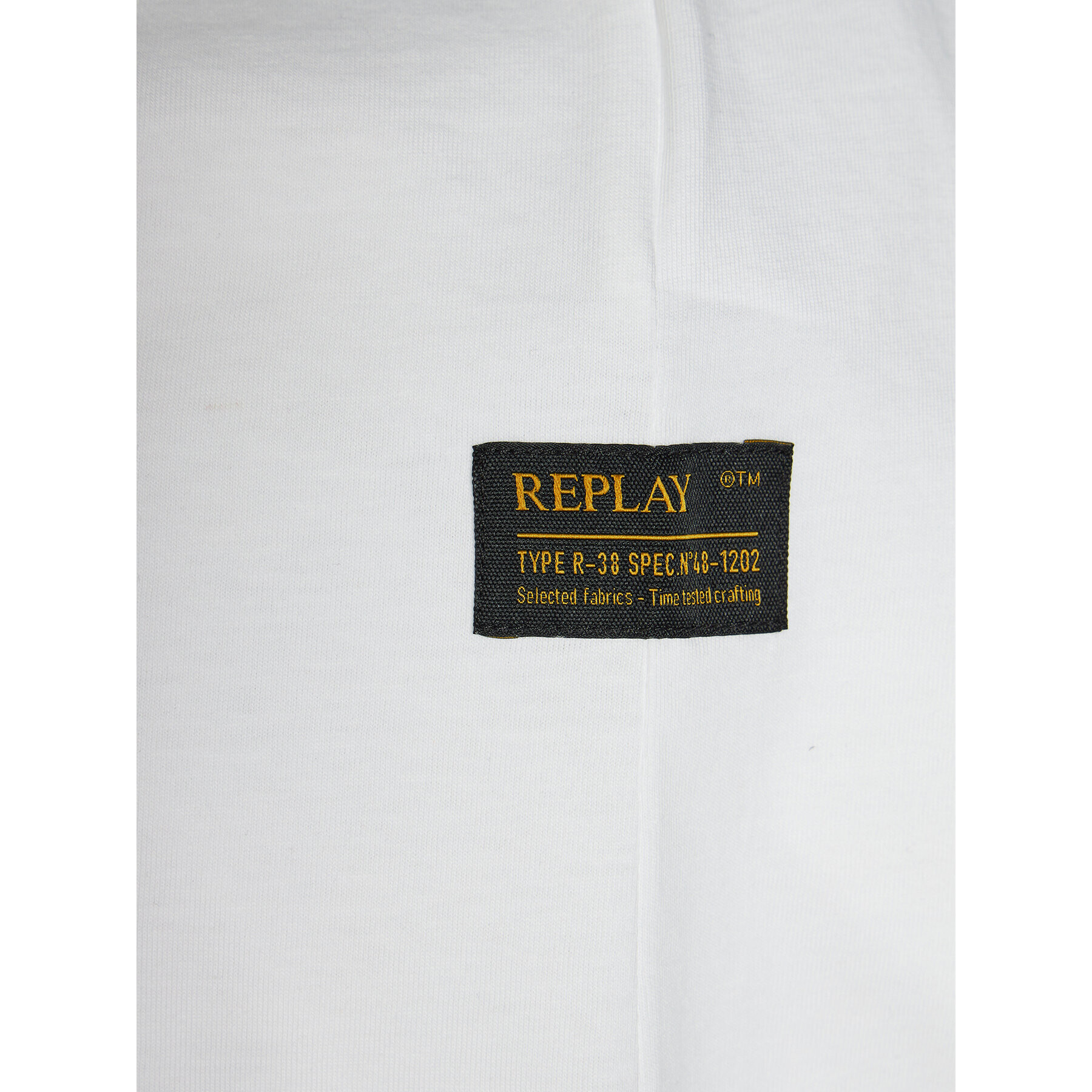 Replay Tricou M6755.000.2660 Alb Regular Fit - Pled.ro