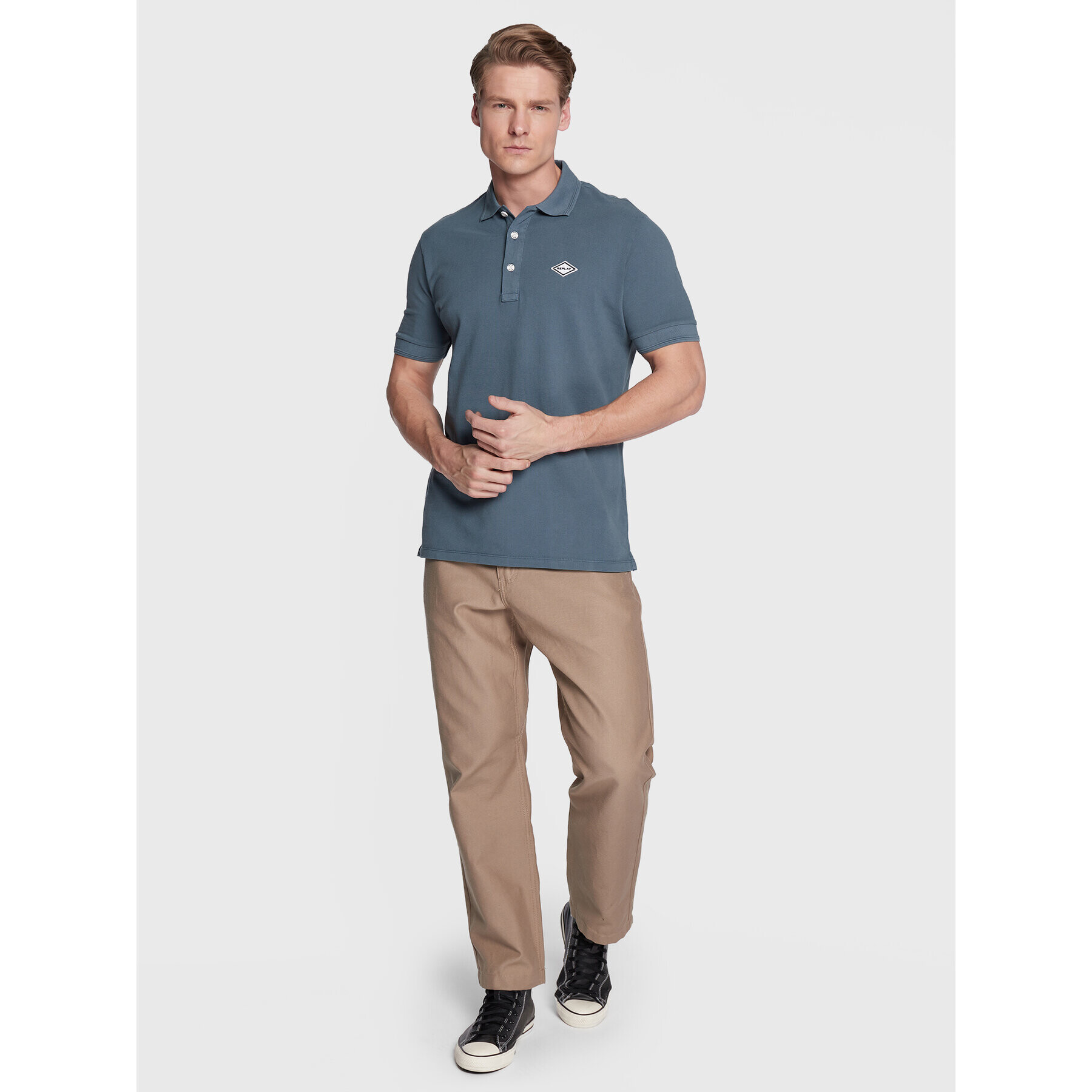 Replay Tricou polo M3070A.000.22696G Albastru Regular Fit - Pled.ro