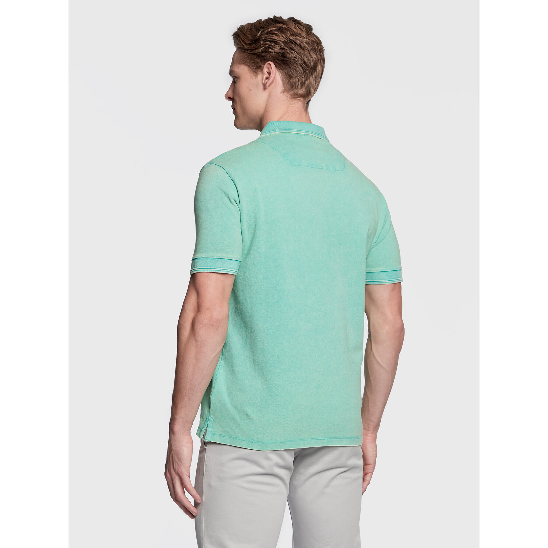 Replay Tricou polo M3070A.000.22696M Verde Regular Fit - Pled.ro