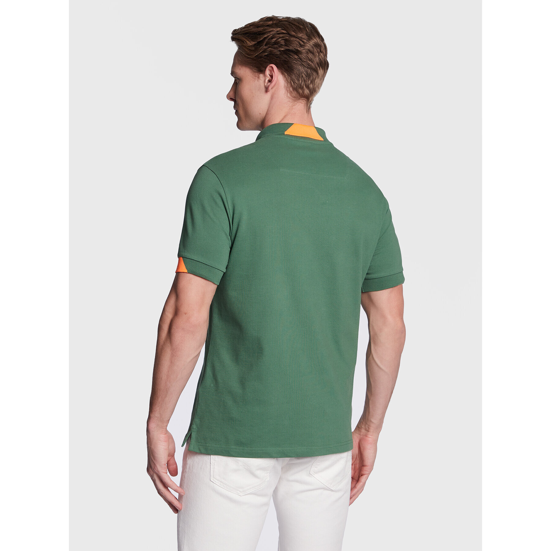 Replay Tricou polo M3540A.000.20623 Verde Regular Fit - Pled.ro